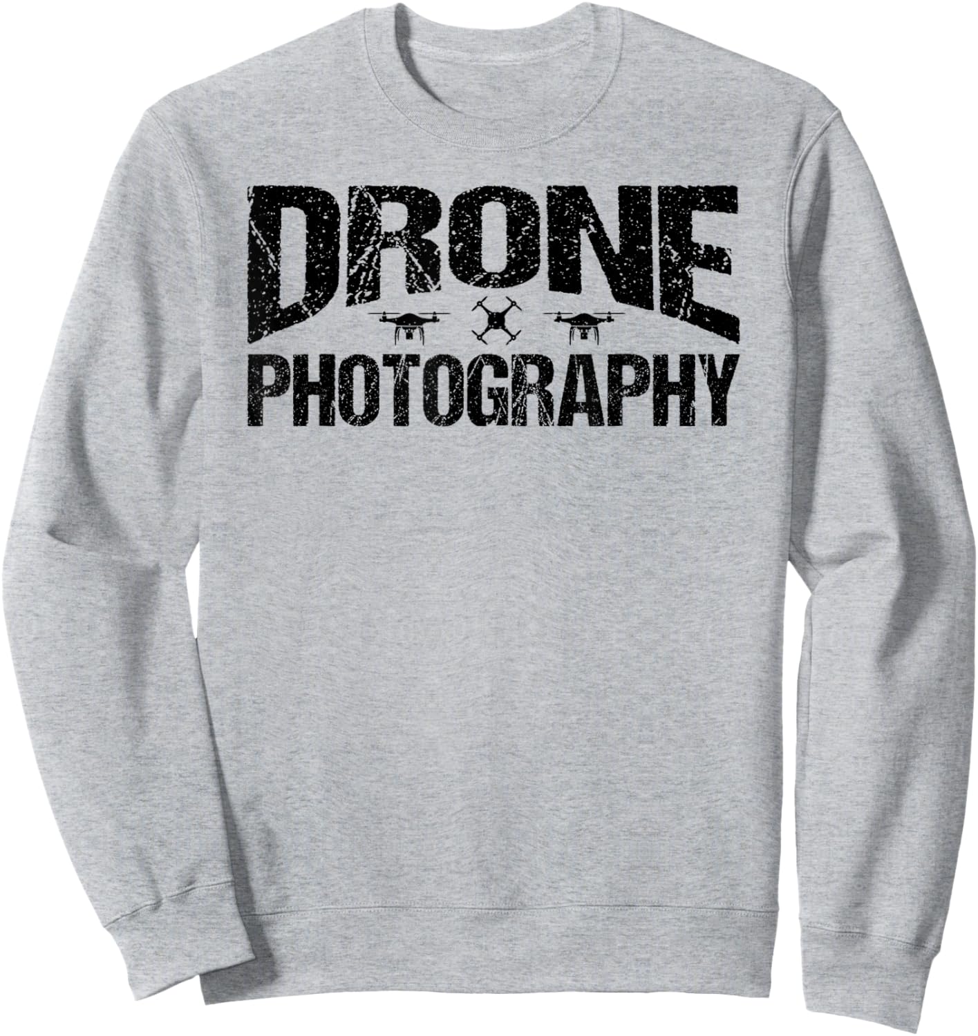 Drone Photography Aerial Sweatshirt - Sweatshirt | Ash