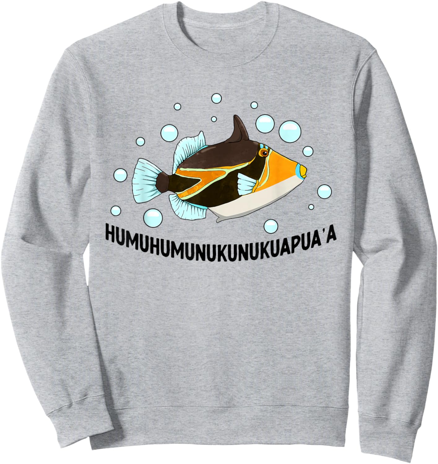 Humuhumunukunukuapua'a Hawaiian Reef Triggerfish Hawaii Sweatshirt - Sweatshirt | Ash