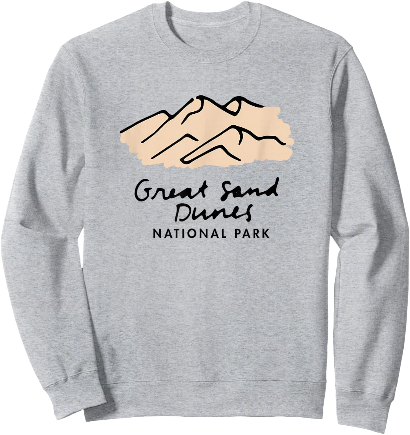Family Vacation - Retro Great Sand Dunes National Park Sweatshirt - Sweatshirt | Ash
