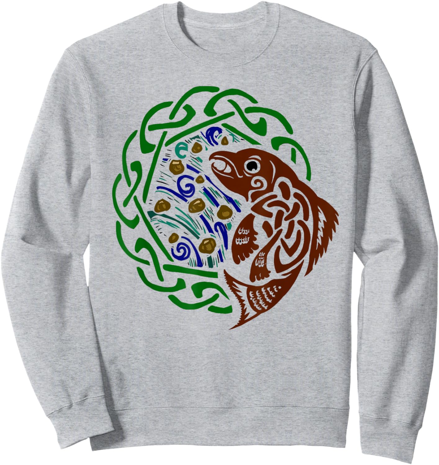 Salmon of Knowledge Sweatshirt - Sweatshirt | Ash