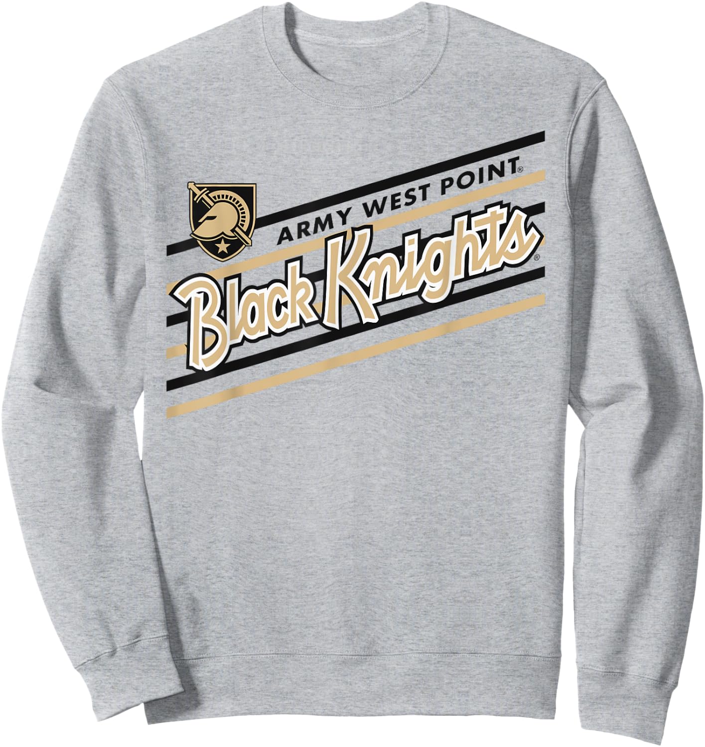 Army Black Knights Retro Performer Gray Officially Licensed Sweatshirt - Sweatshirt | Ash