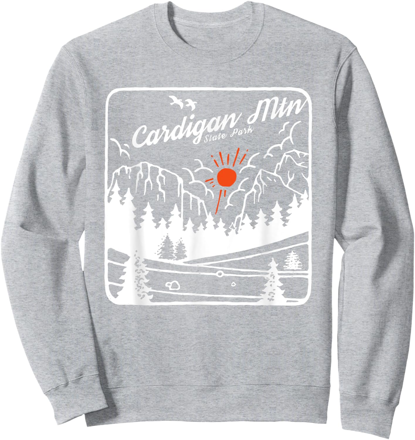 Cardigan Mountain State Park New Hampshire Modern Cool NH Sweatshirt - Sweatshirt | Ash