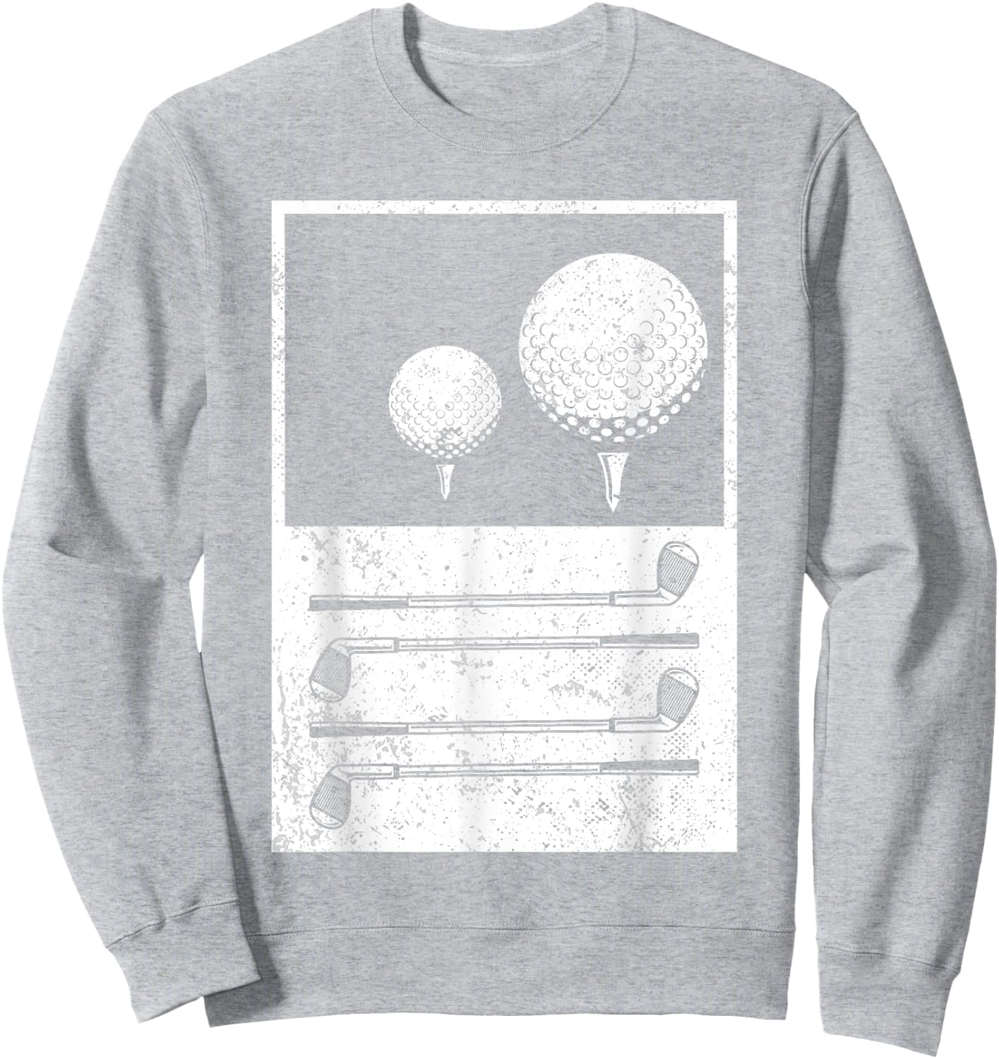 Vintage Golf Balls Golf Player Sweatshirt - Sweatshirt | Ash
