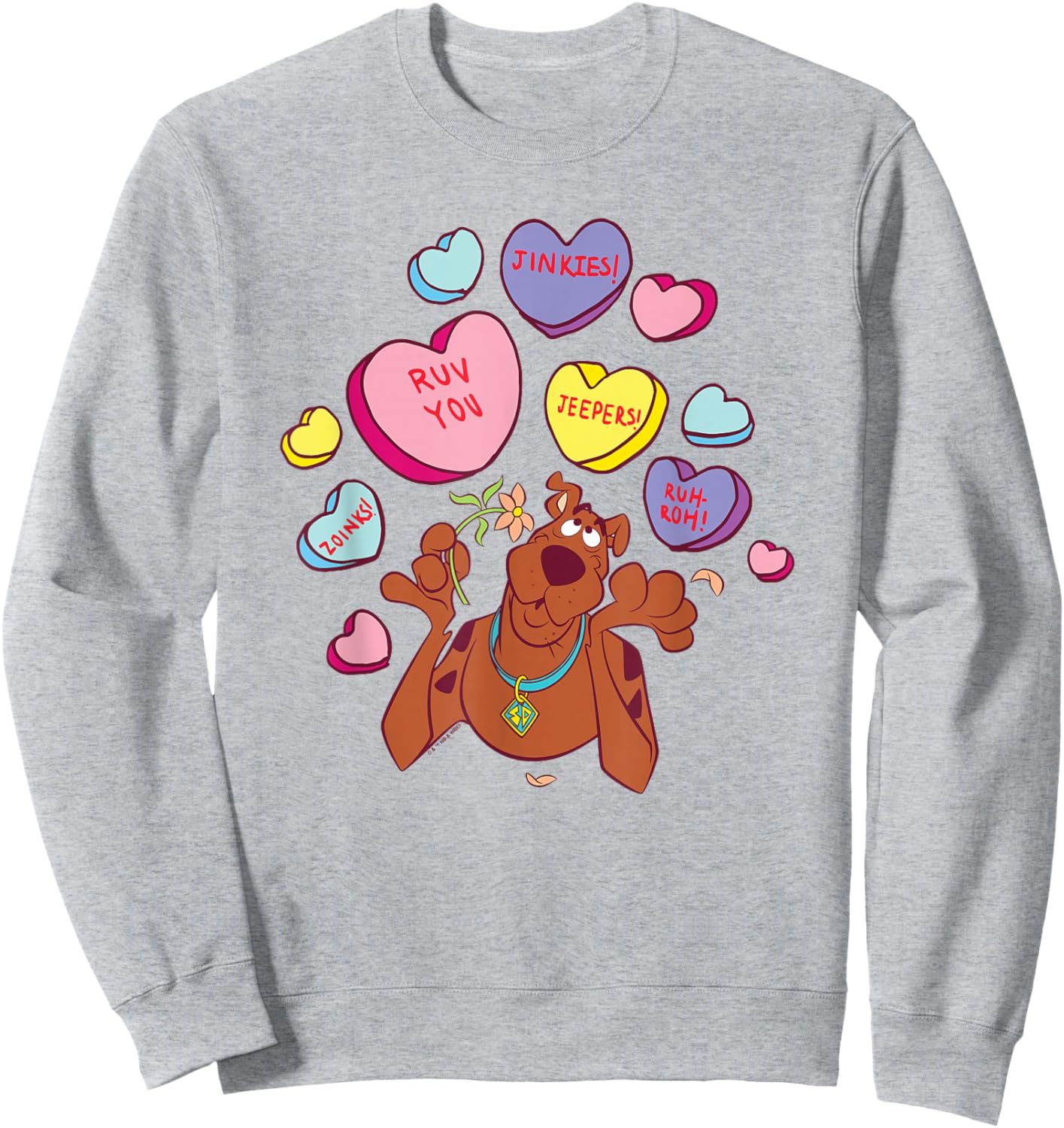 Scooby-Doo Valentine's Day Heart Candy Sweatshirt - Sweatshirt | Ash