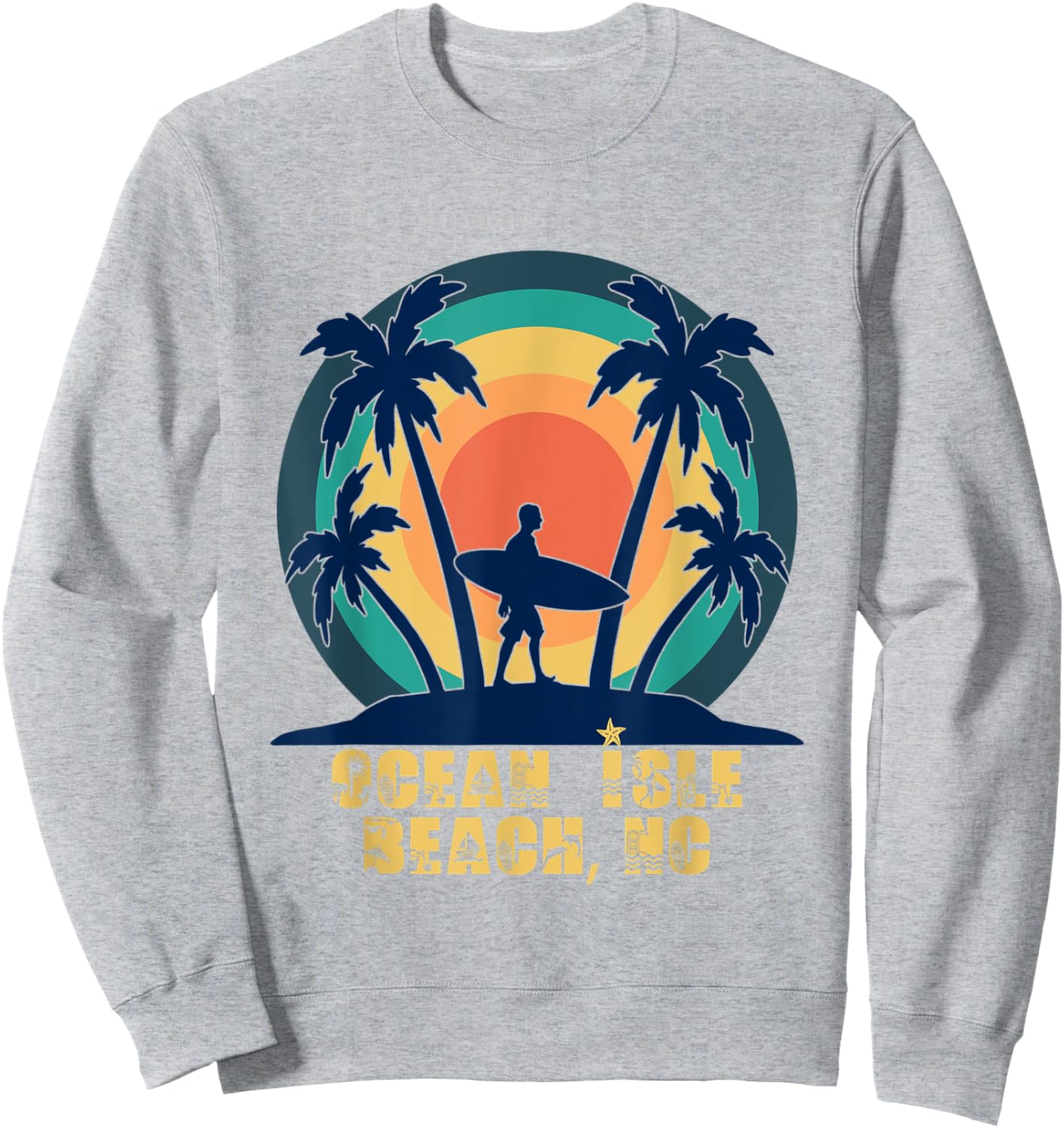Ocean Isle Beach NC, North Carolina Beach Lover Men Women Kids Sweatshirt - Sweatshirt | Ash
