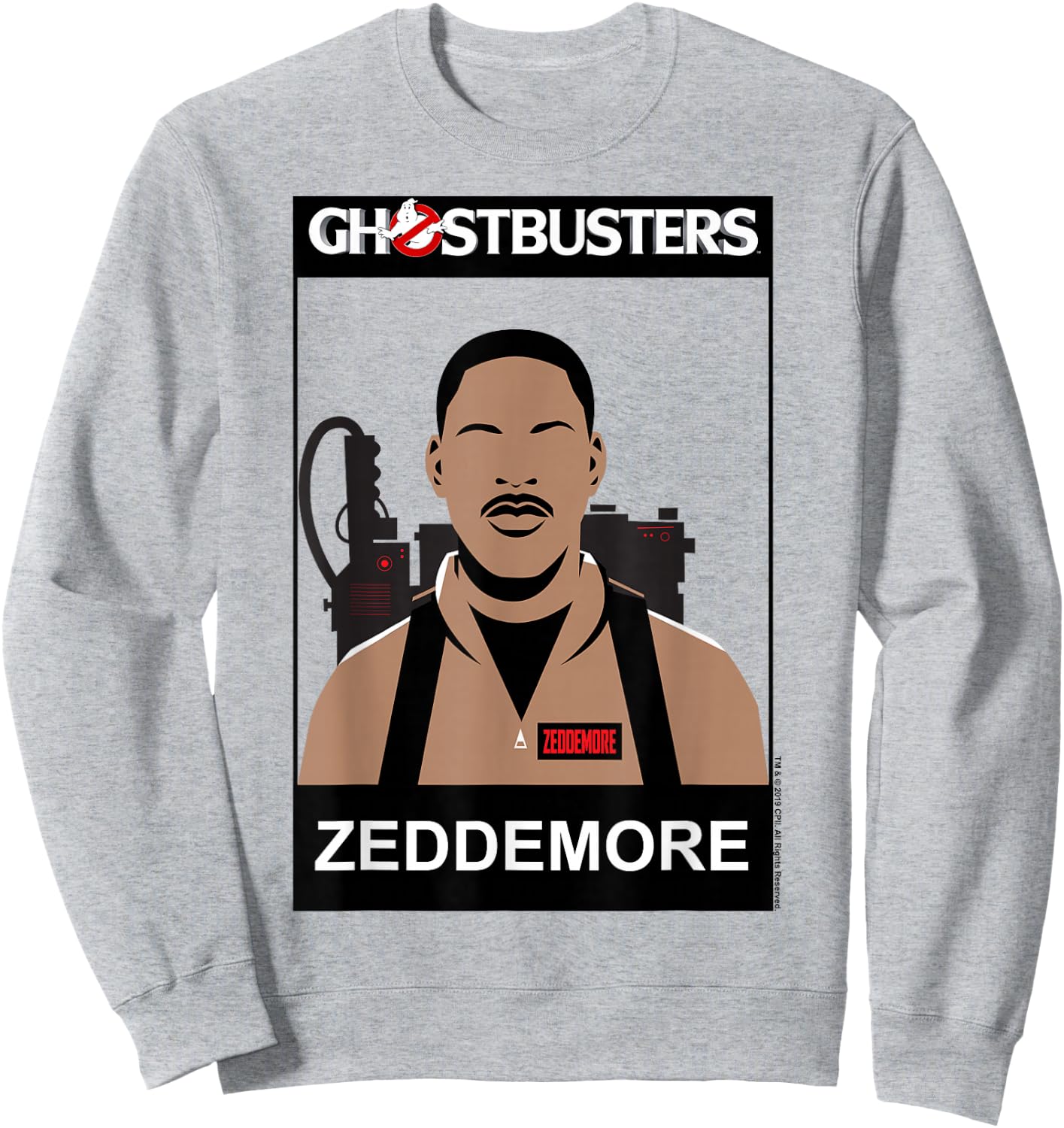 Ghostbusters Zeddemore Name Portrait Sweatshirt - Sweatshirt | Ash