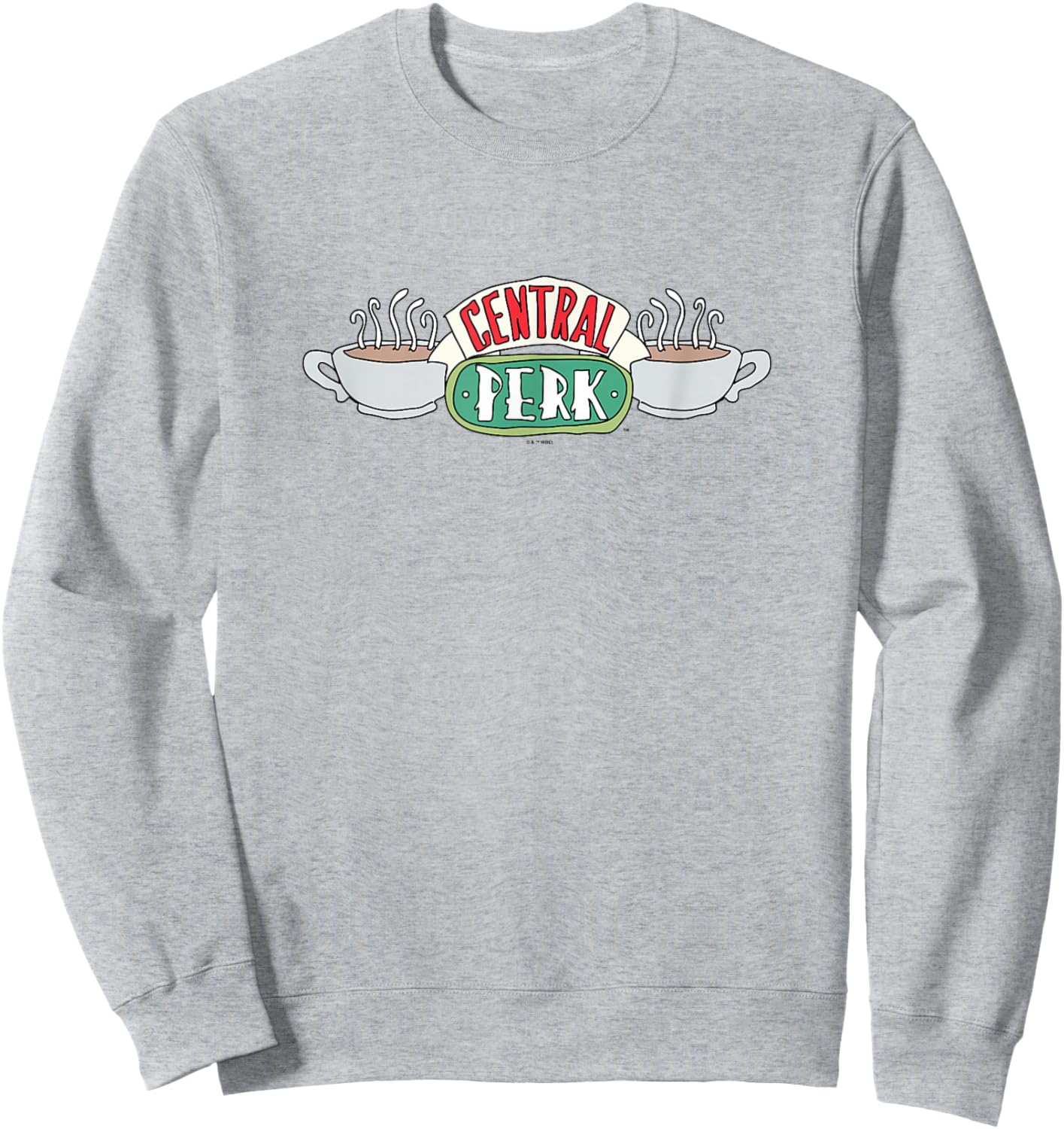 Friends Central Perk Café Vintage Logo Sweatshirt - Sweatshirt | Ash