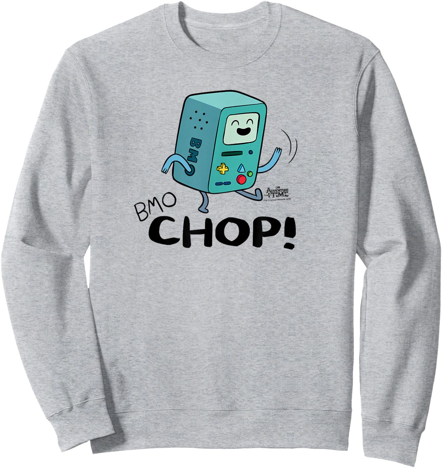 Adventure Time BMO Chop Sweatshirt - Sweatshirt | Ash