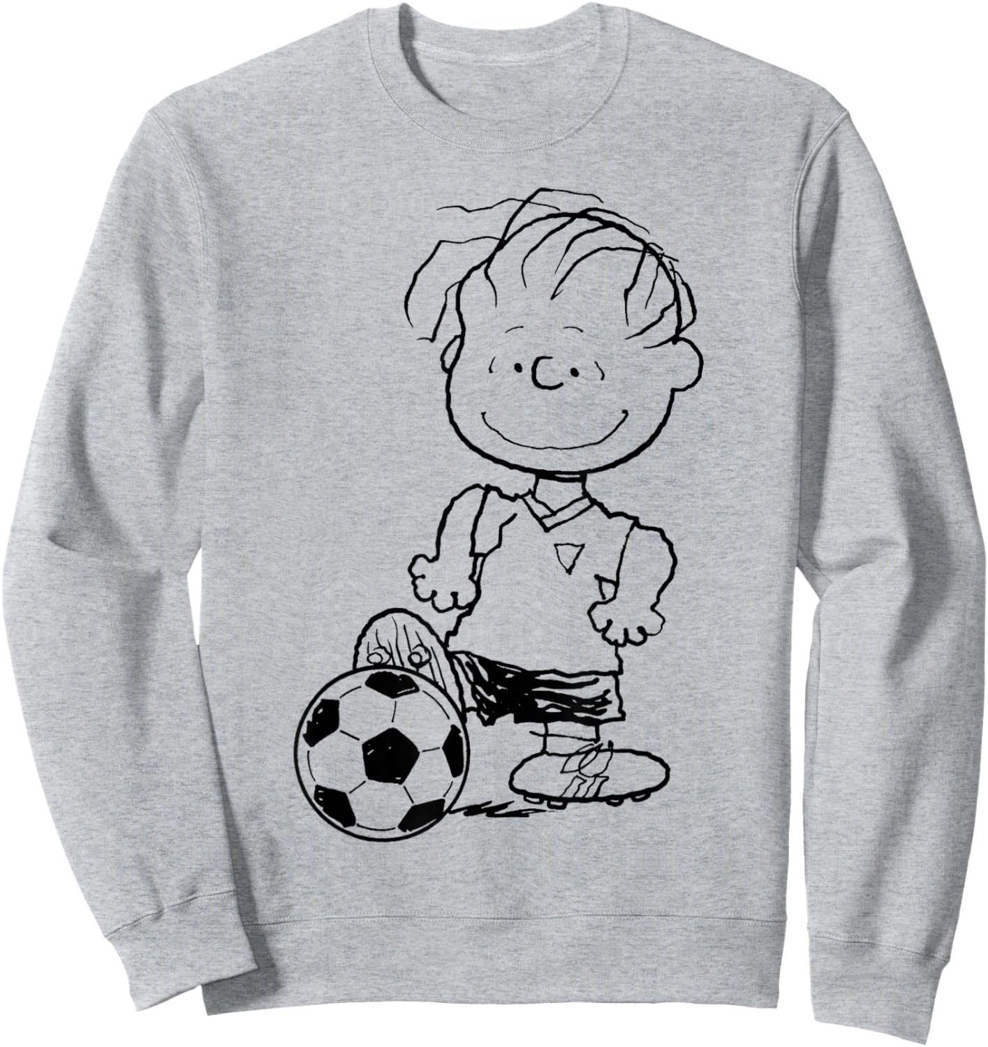 Peanuts Football Linus Van Pelt Skills Sweatshirt - Sweatshirt | Ash