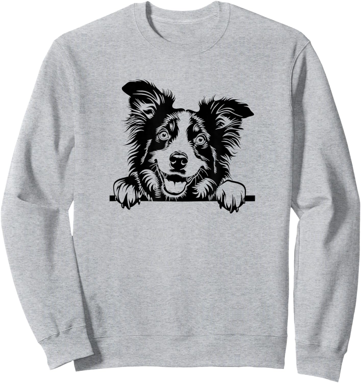 Cute Funny Retro Vintage Logo Happy Aussie Dog Lover Sweatshirt - Sweatshirt | Ash
