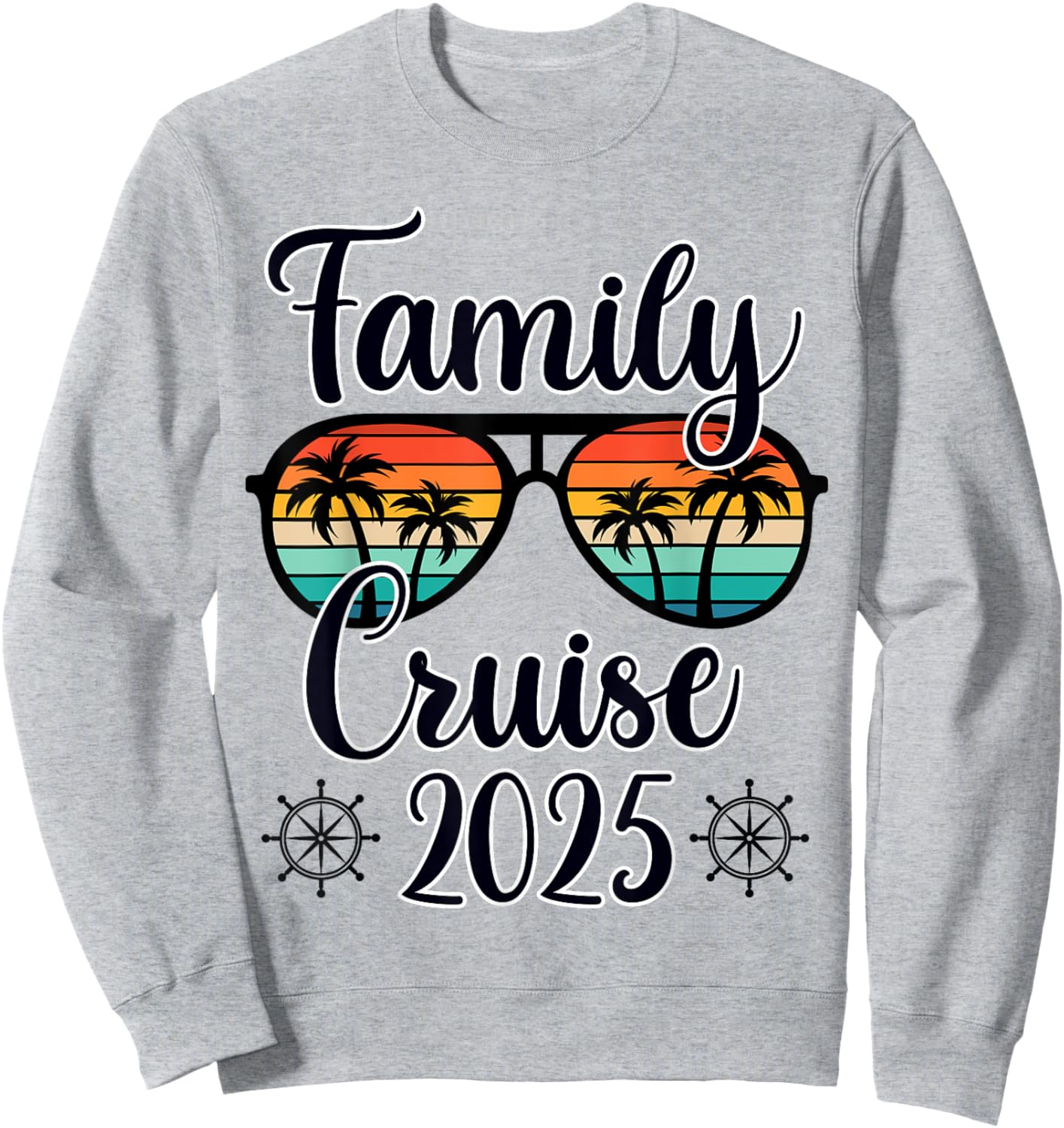 Family Cruise 2025 Summer Vacation Trip Matching Men Women Sweatshirt - Sweatshirt | Ash