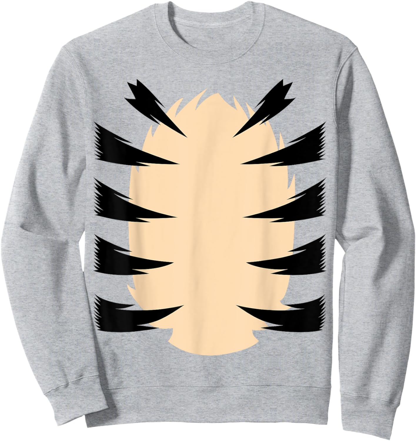 Tiger Stripes DIY Halloween Costume Tiger Belly Orange Tiger Sweatshirt - Sweatshirt | Ash
