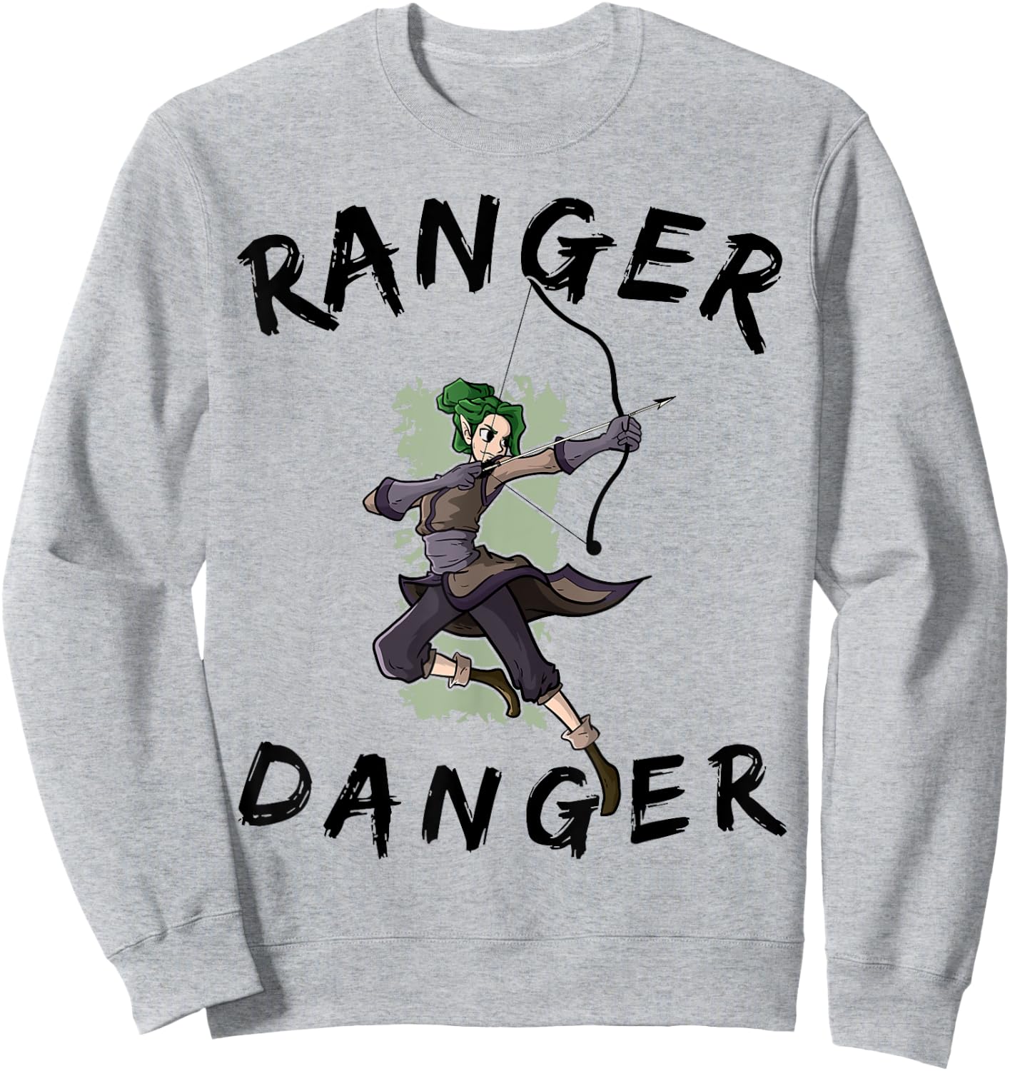 Ranger RPG Character Class Gift Sweatshirt - Sweatshirt | Ash