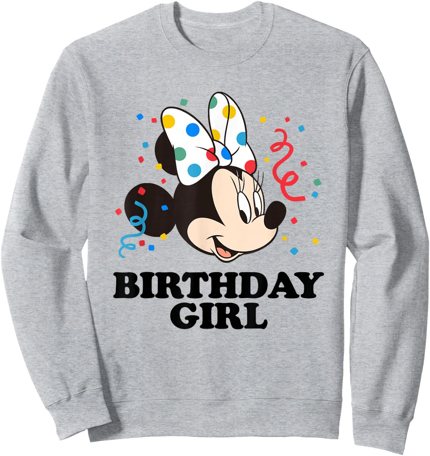 Disney Minnie Mouse Birthday Girl Sweatshirt - Sweatshirt | Ash
