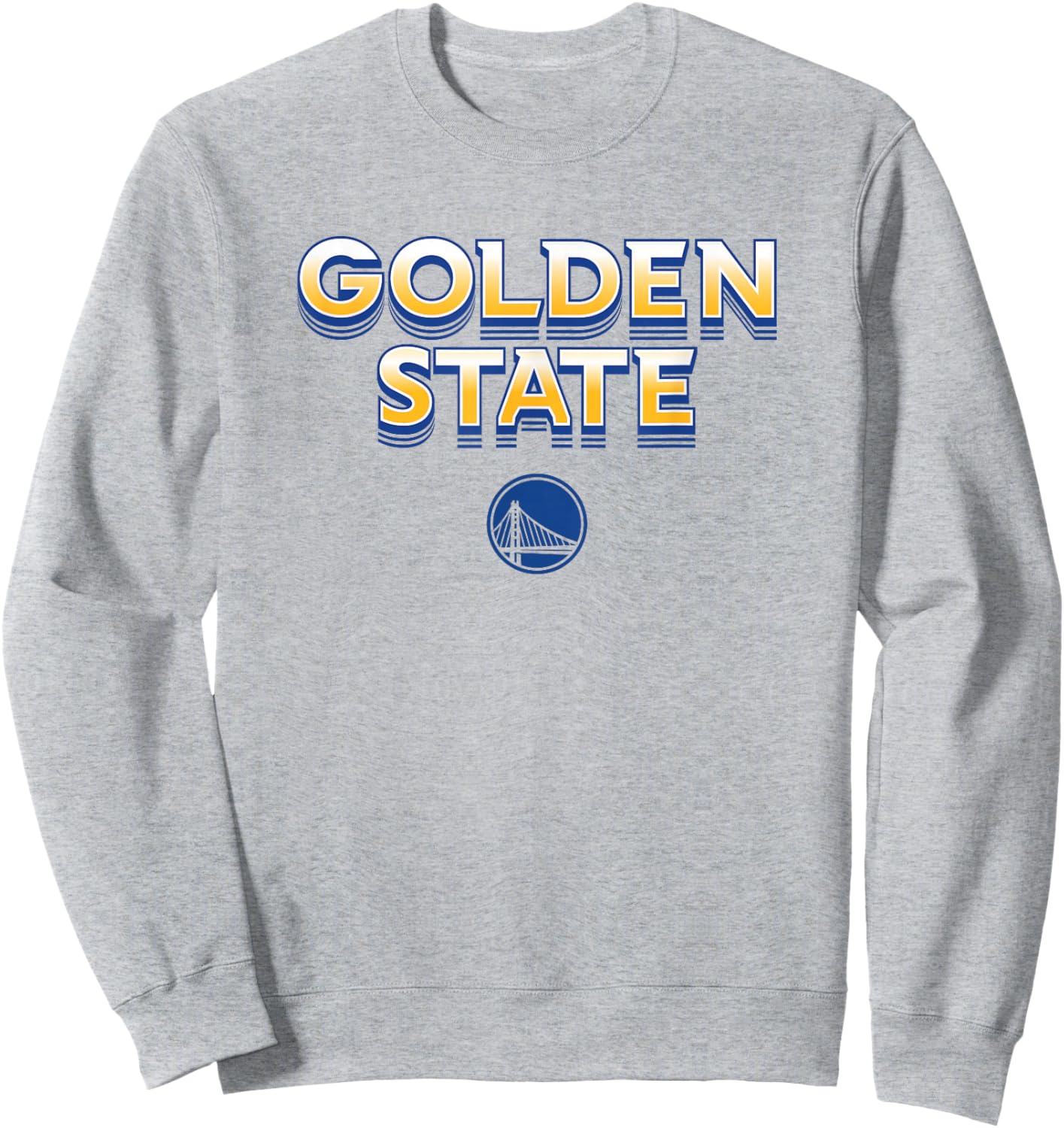 NBA - Golden State Warriors City Wordmark Logo Sweatshirt - Sweatshirt | Ash
