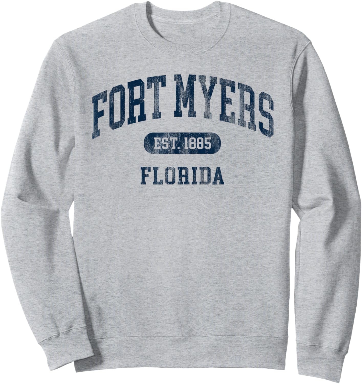 Fort Myers Florida Retro Preppy Throwback Souvenir Sweatshirt - Sweatshirt | Ash