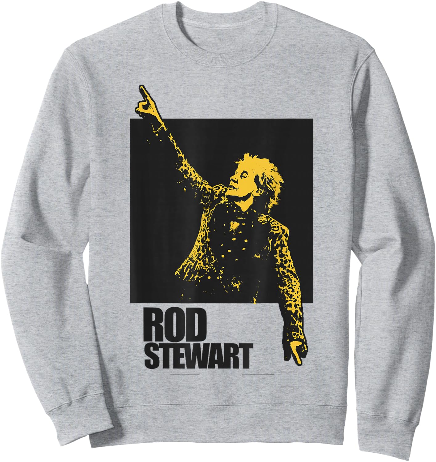 Rod Stewart Pointing Photo Sweatshirt - Sweatshirt | Ash
