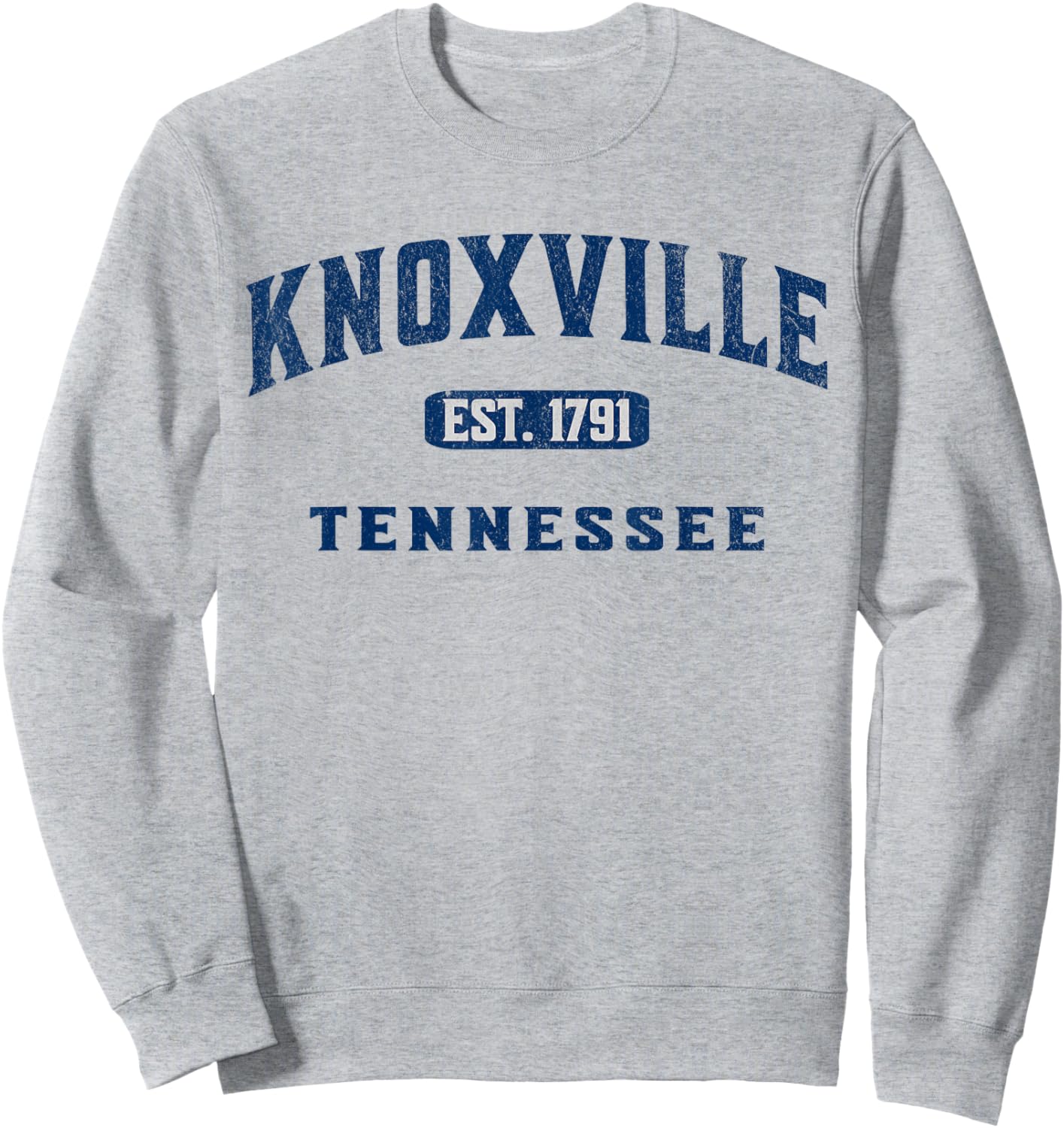 Vintage Athletic Souvenir Visit Knoxville Tennessee Sweatshirt - Sweatshirt | Ash