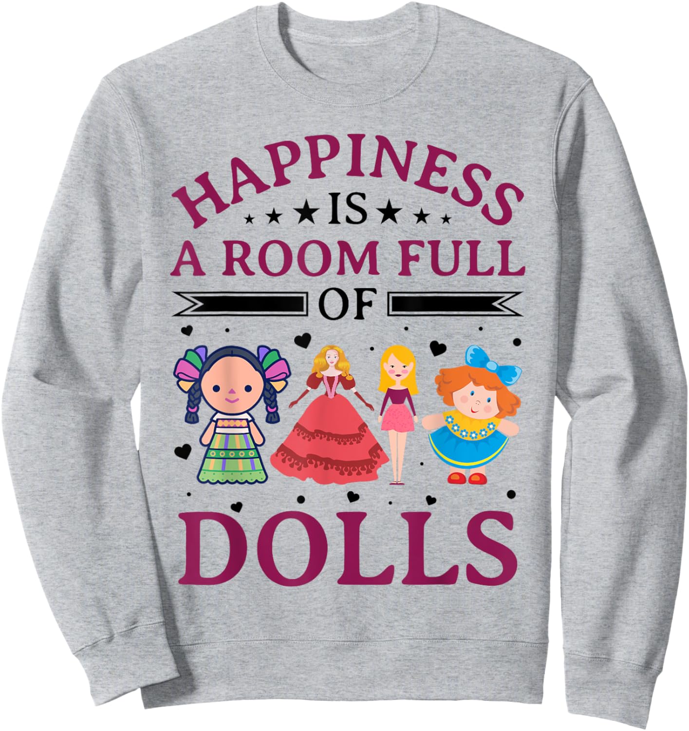 Collectible Doll Porcelain Doll Antique Doll Lover Sweatshirt - Sweatshirt | Ash