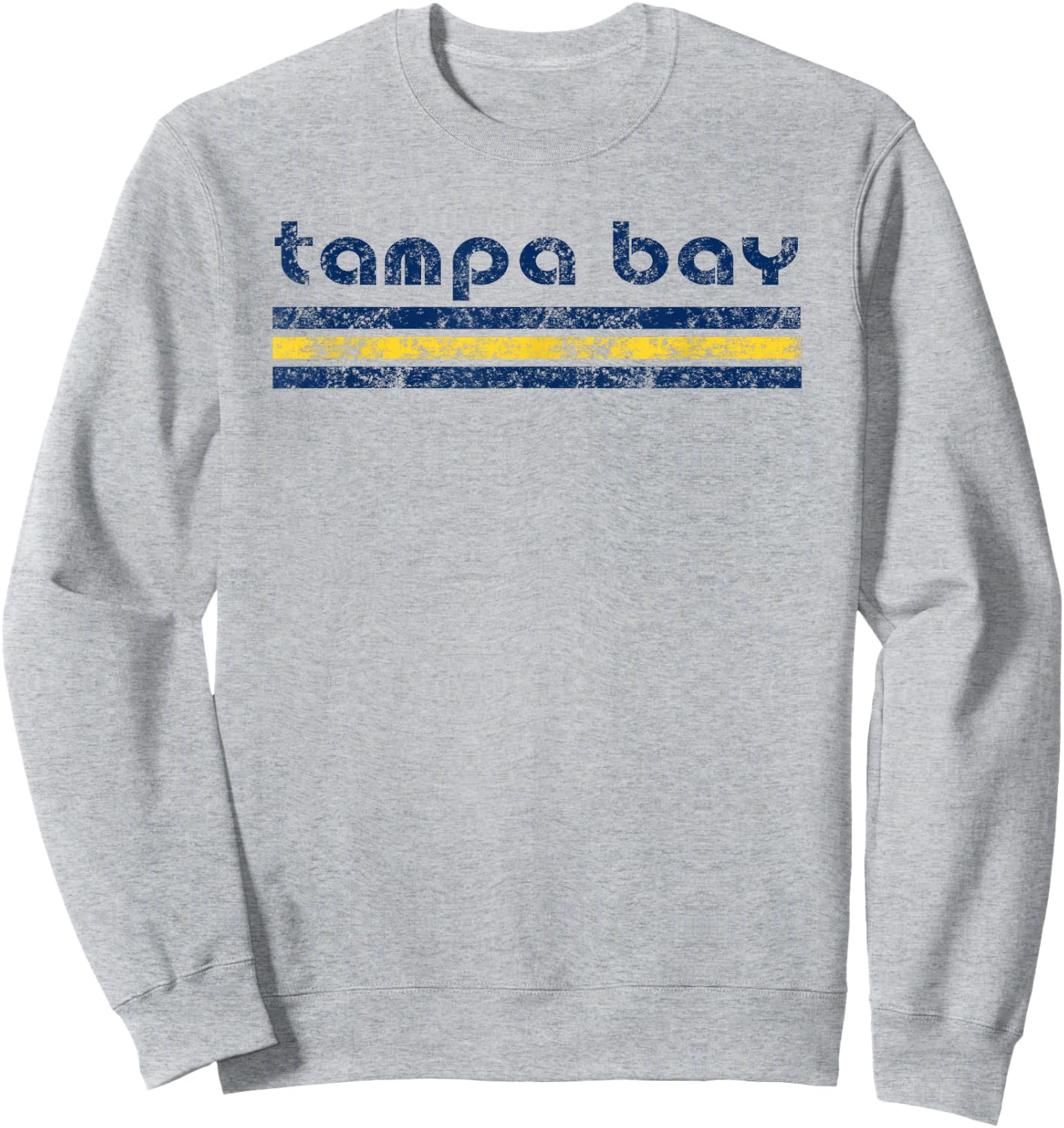 Tampa Bay Florida Retro Vintage Weathered Sweatshirt - Sweatshirt | Ash
