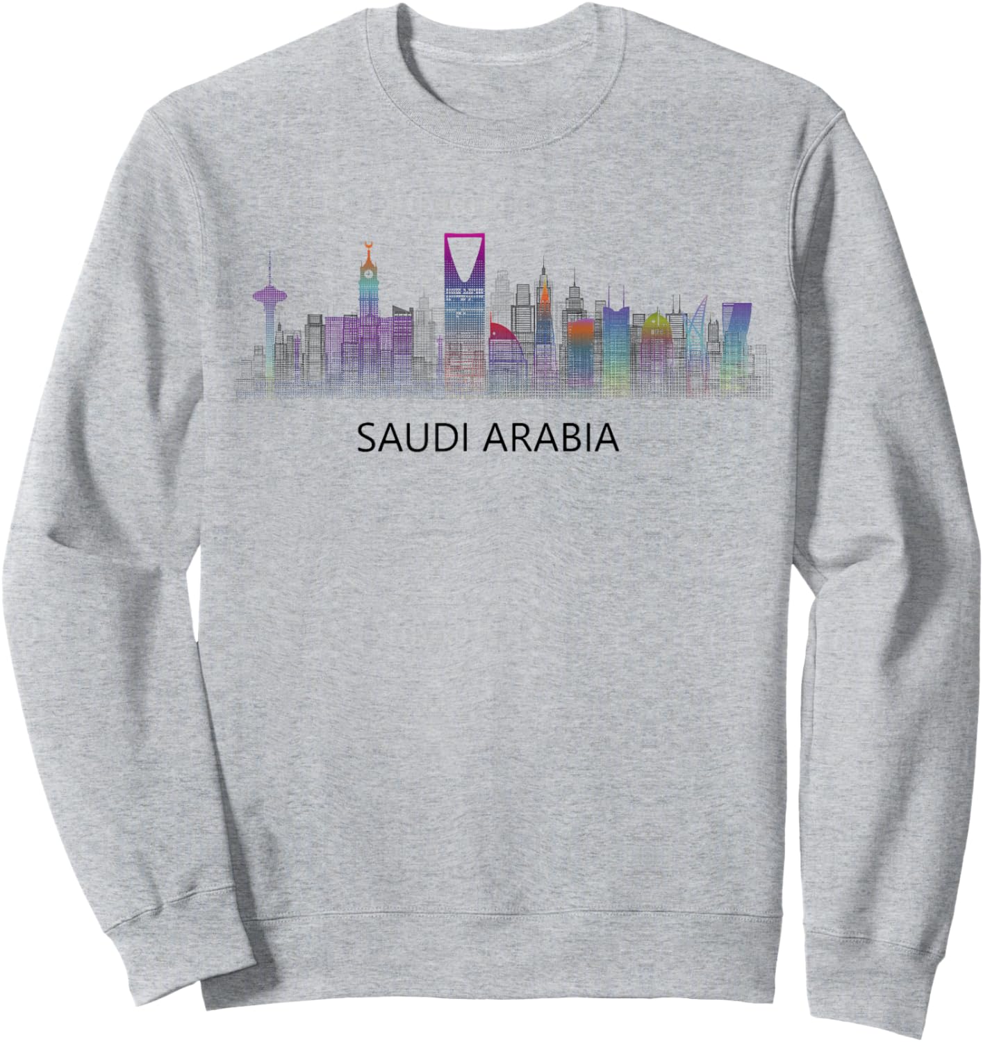 Travel Saudi Arabia Riyadh Jeddah Mecca Medina Vacation Sweatshirt - Sweatshirt | Ash