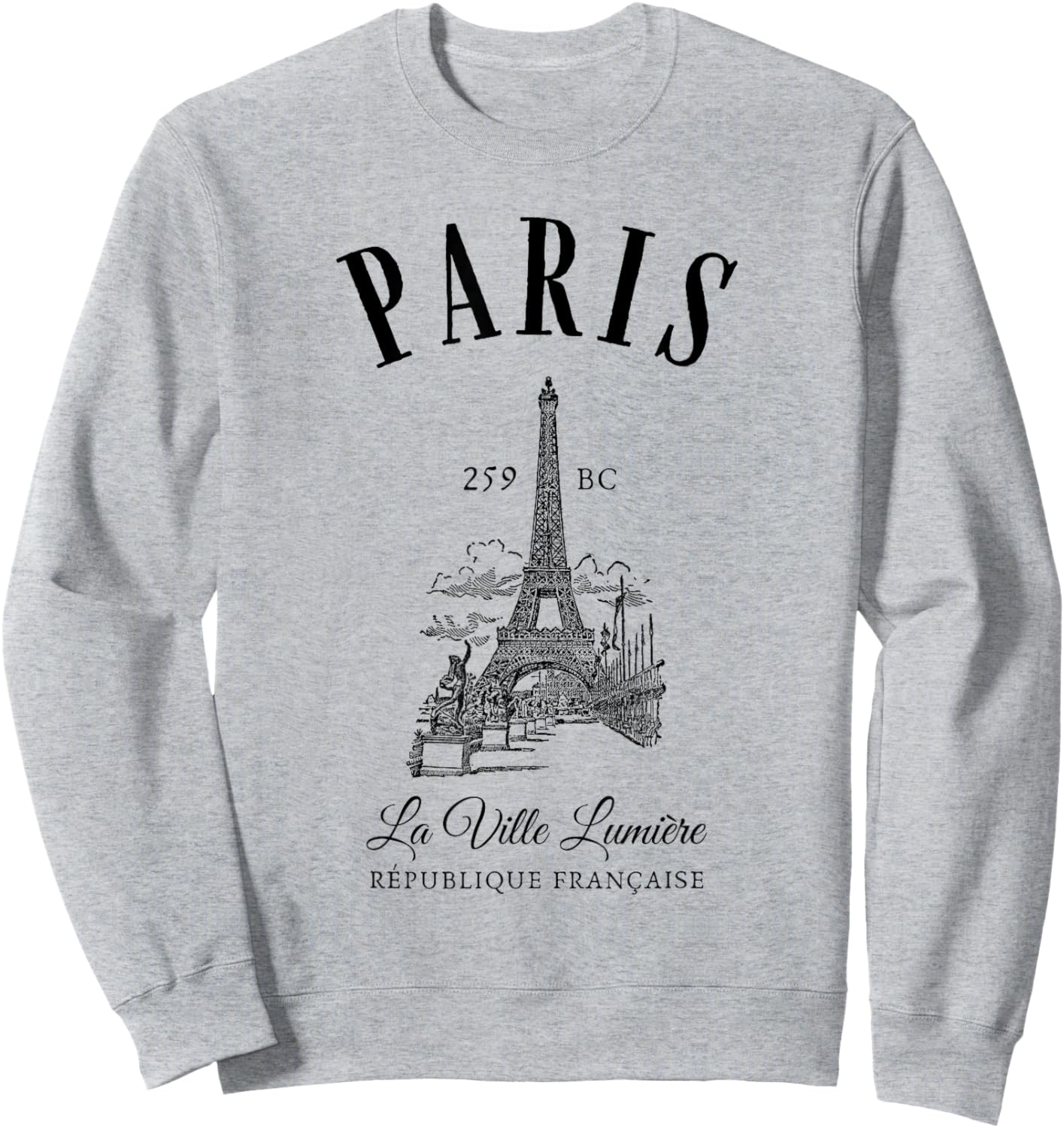 France Paris Eiffel Tower Sweatshirt - Sweatshirt | Ash