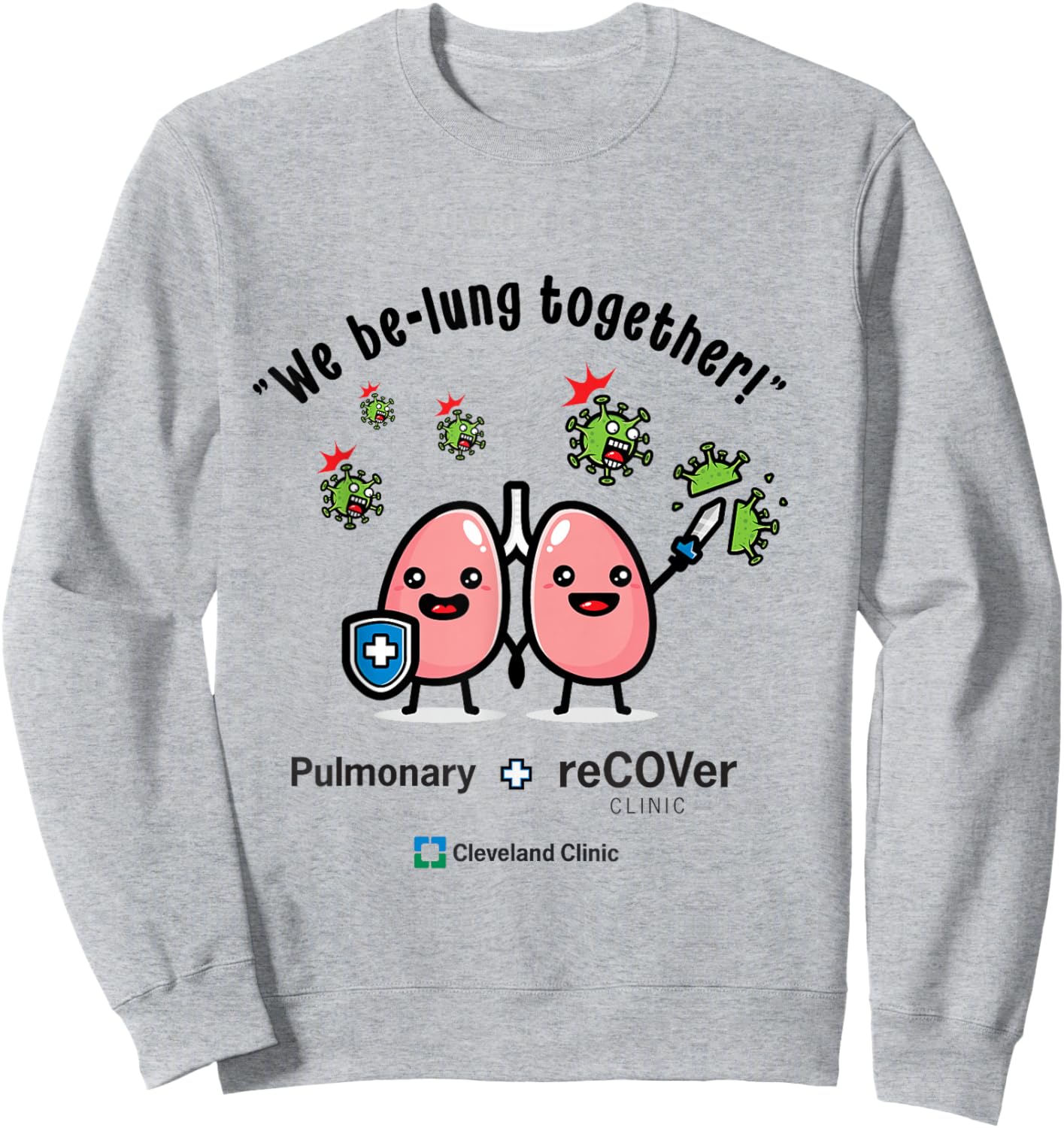 Pulmonary and Recover Sweatshirt - Sweatshirt | Ash