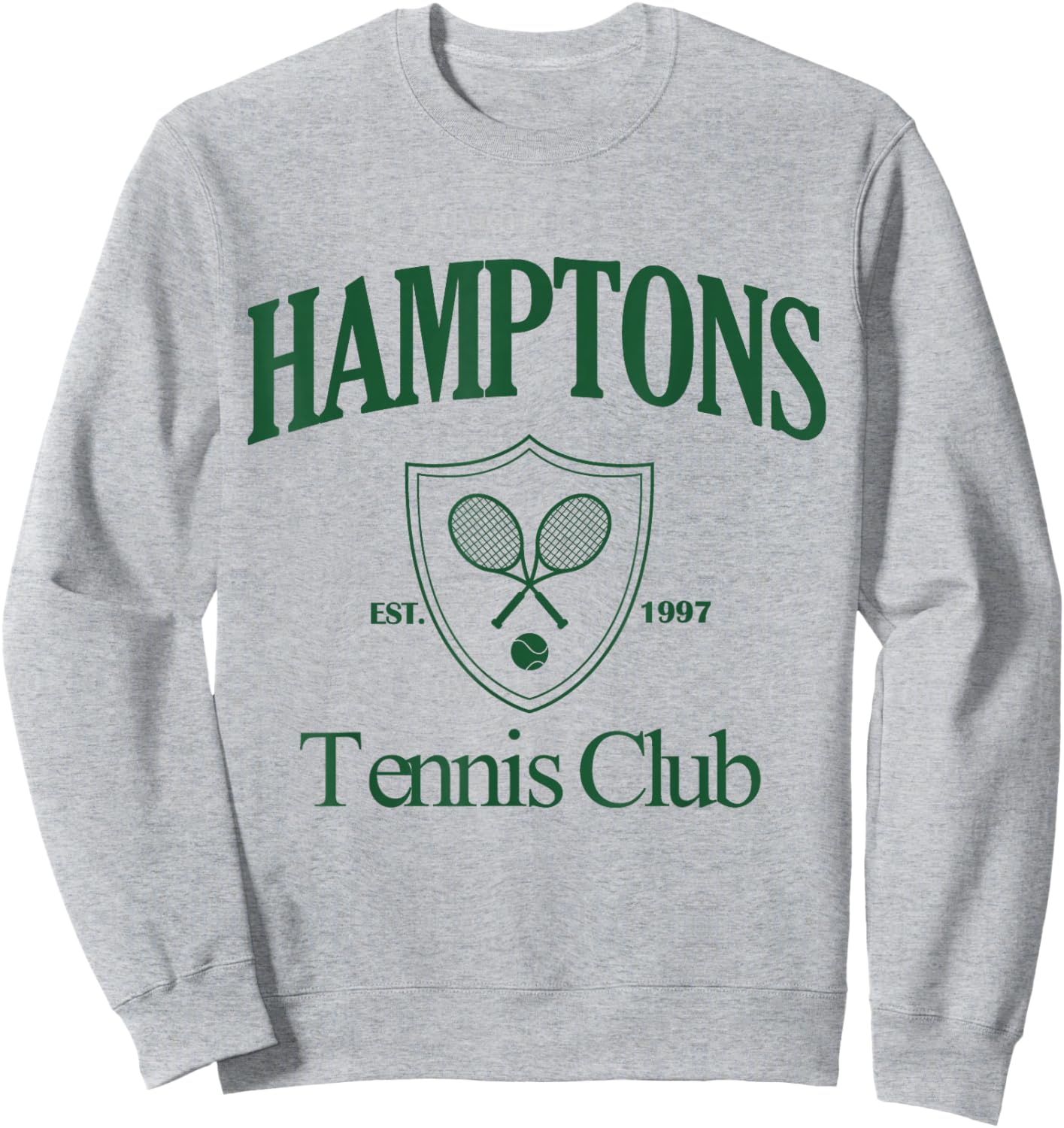 Hamptons Tennis Club Vintage 90s Style Aesthetic Sweatshirt - Sweatshirt | Ash