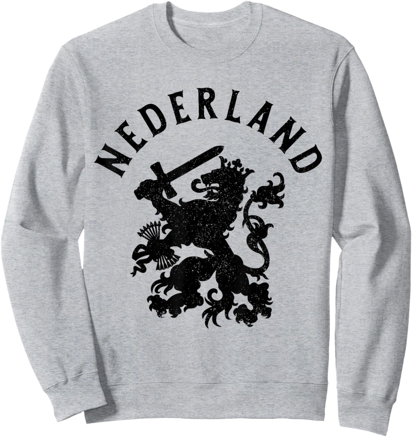 Netherlands Netherlands Lion Dutch Holland Vintage Sweatshirt - Sweatshirt | Ash