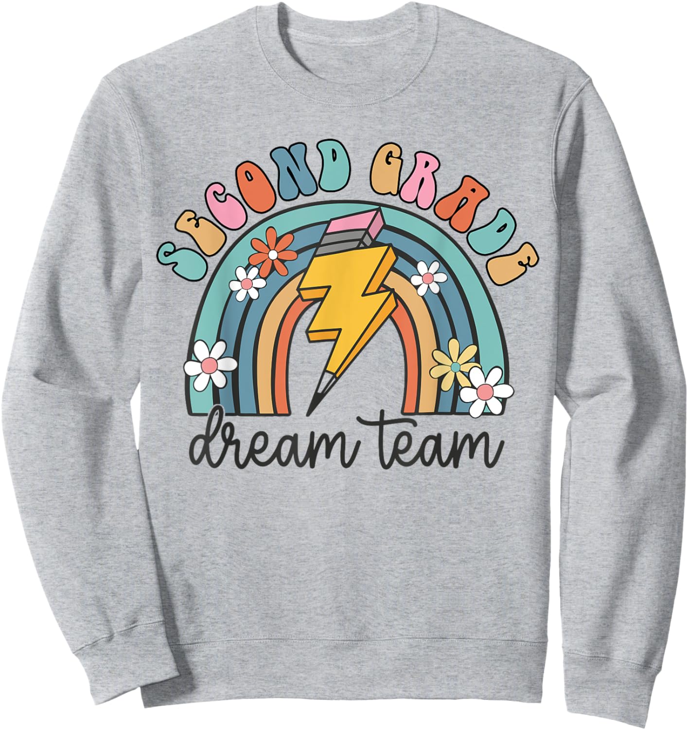 Back To School Second Grade Teacher 2nd Grade Dream Team Women Kids Sweatshirt - Sweatshirt | Ash