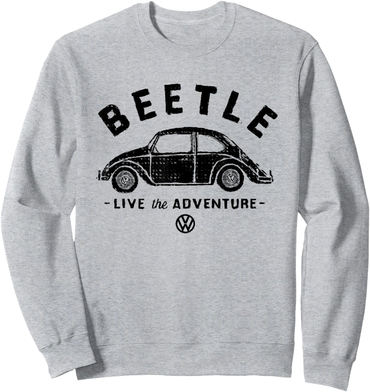 Volkswagen Beetle Black Live The Adventure Sweatshirt - Sweatshirt | Ash