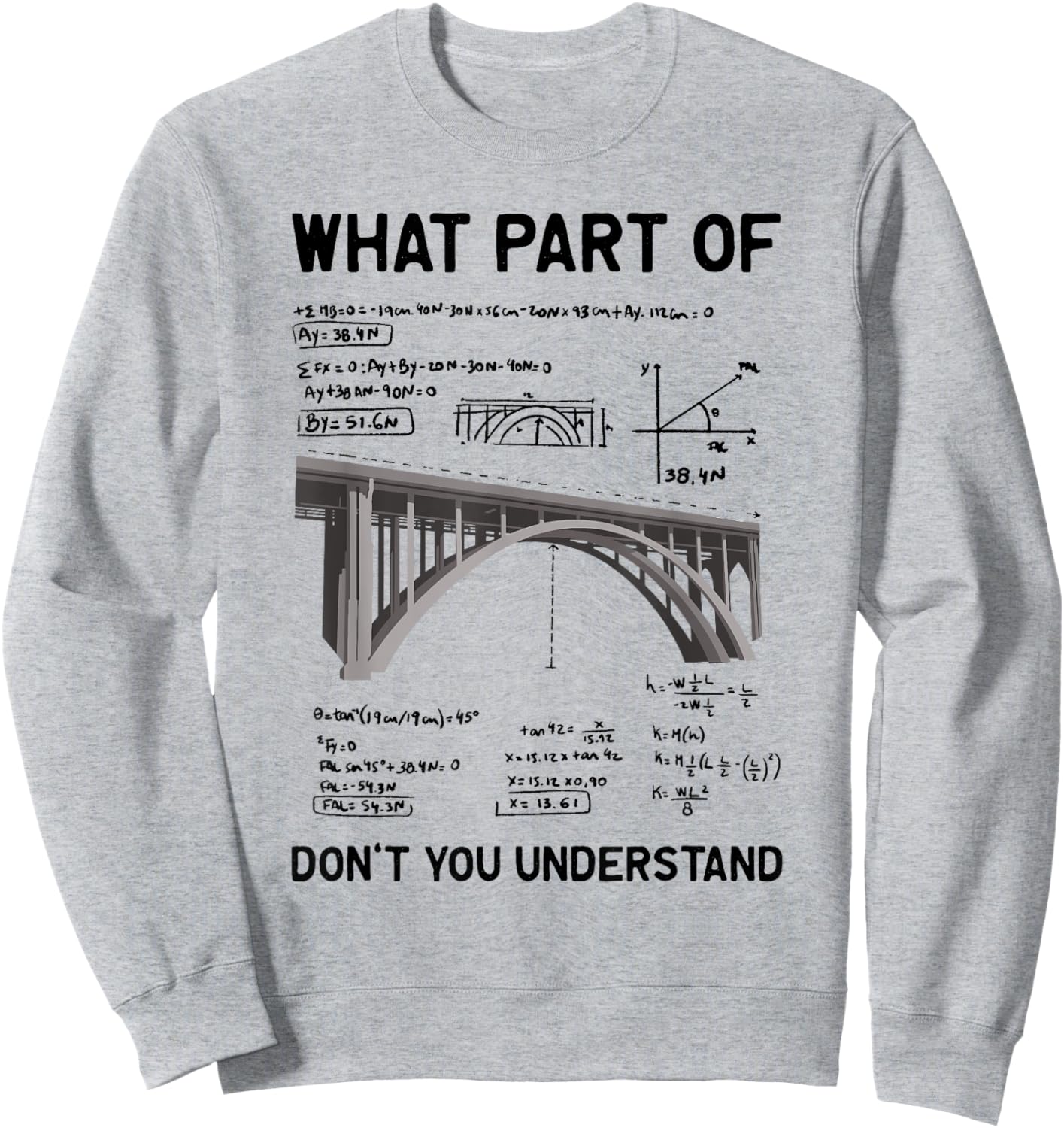 What Part Of Don't You Understand Civil Structural Engineer Sweatshirt - Sweatshirt | Ash