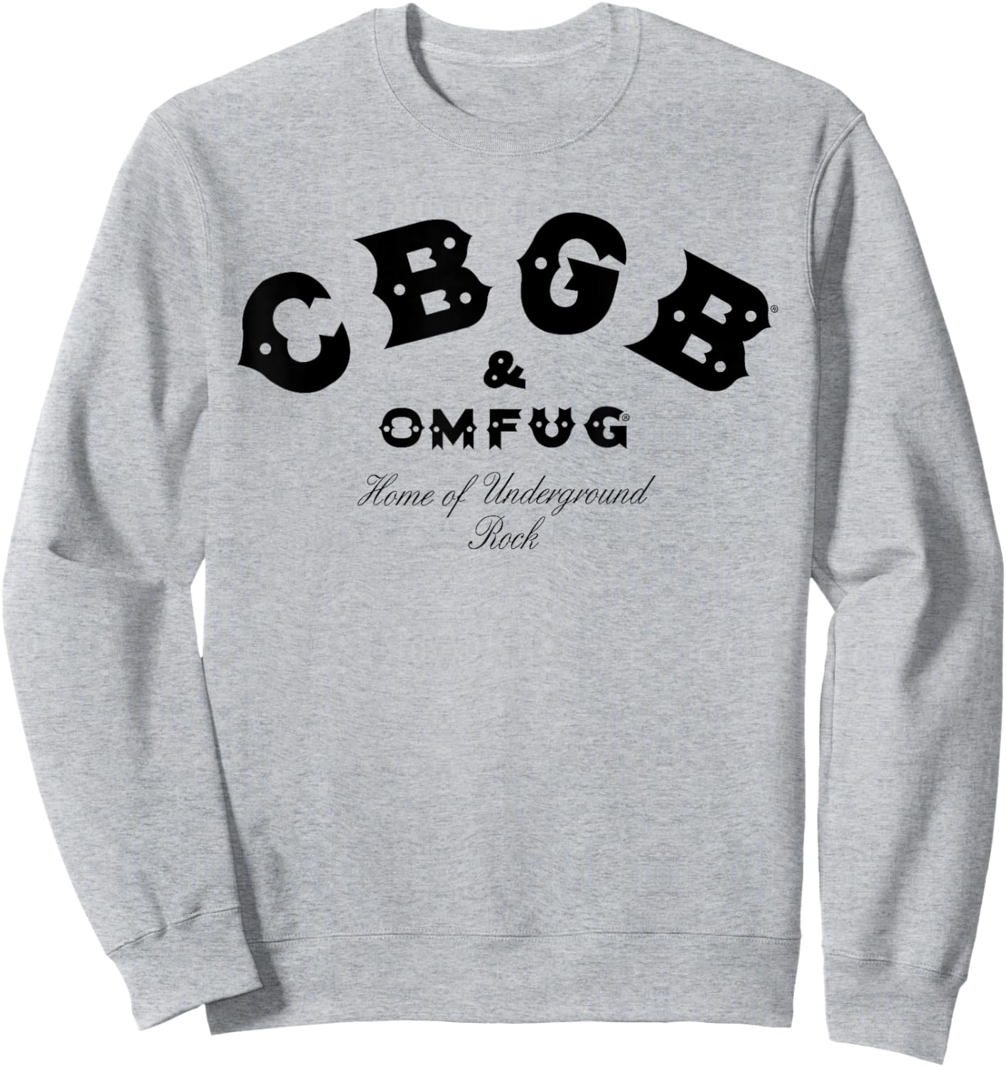 CBGB Classic Logo On White Sweatshirt - Sweatshirt | Ash