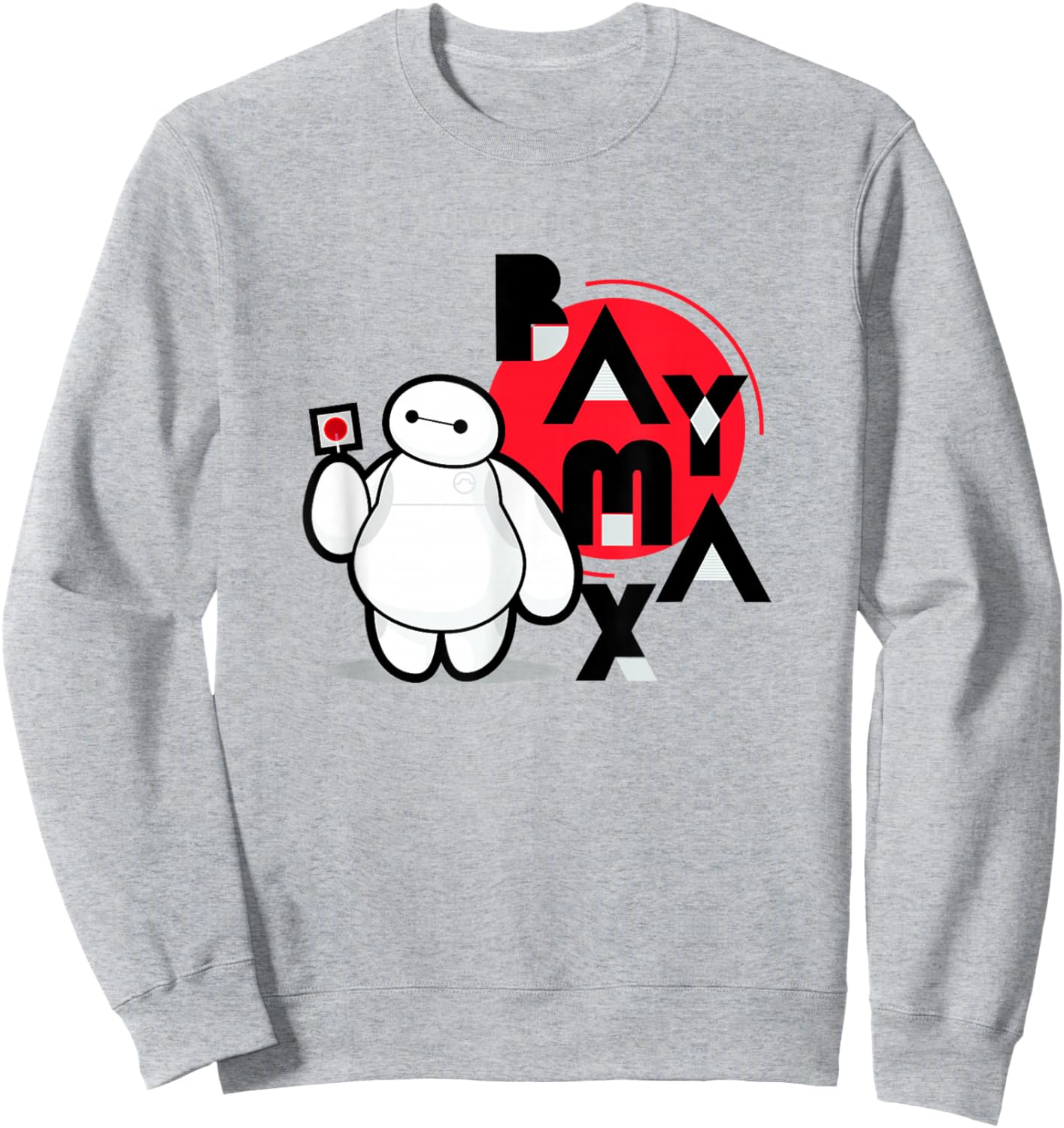 Disney Big Hero 6 Baymax With Lollipop Cute Chibi Shot Sweatshirt - Sweatshirt | Ash