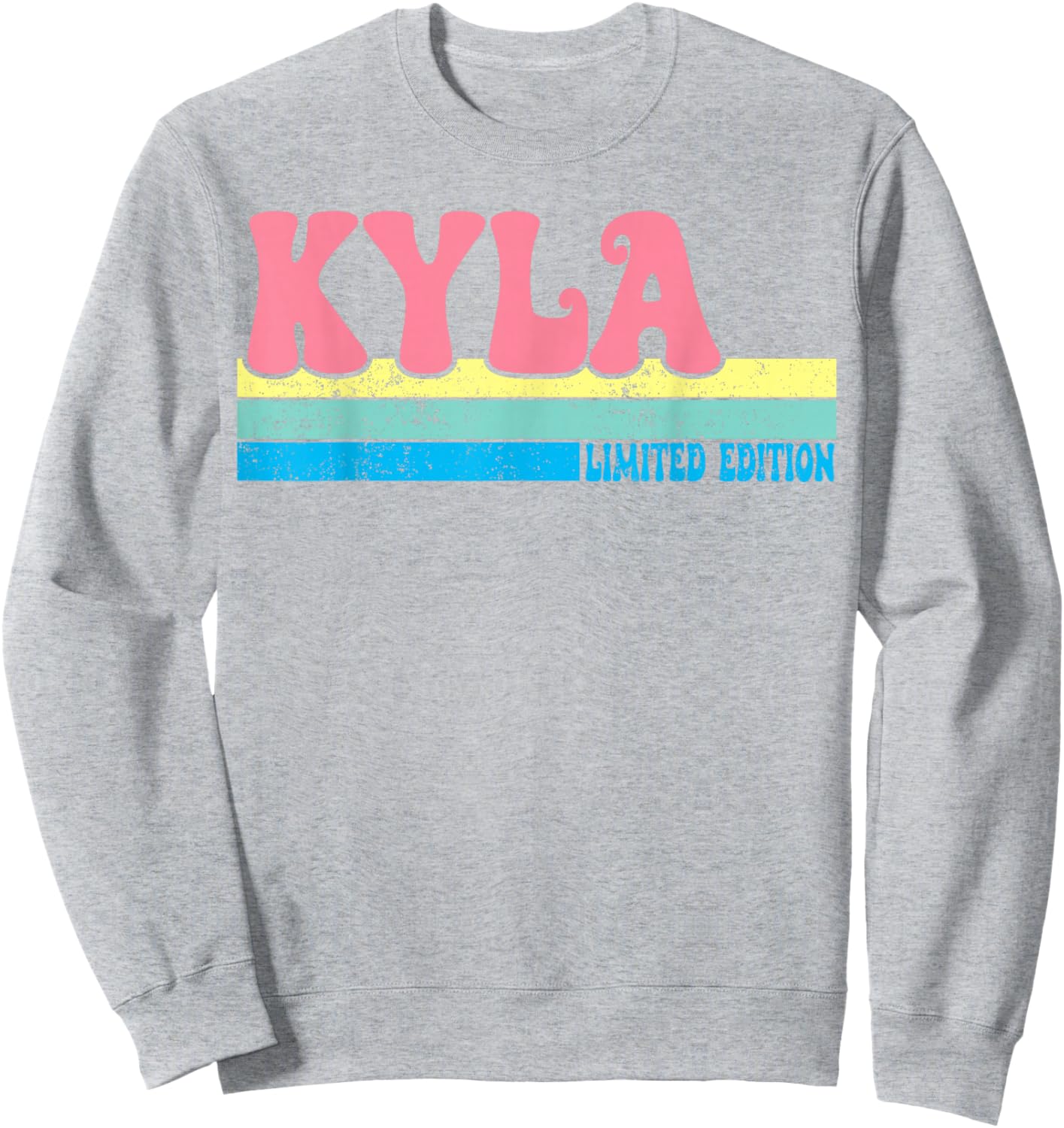 KYLA Name Personalized Cute Idea Groovy Women KYLA Sweatshirt - Sweatshirt | Ash