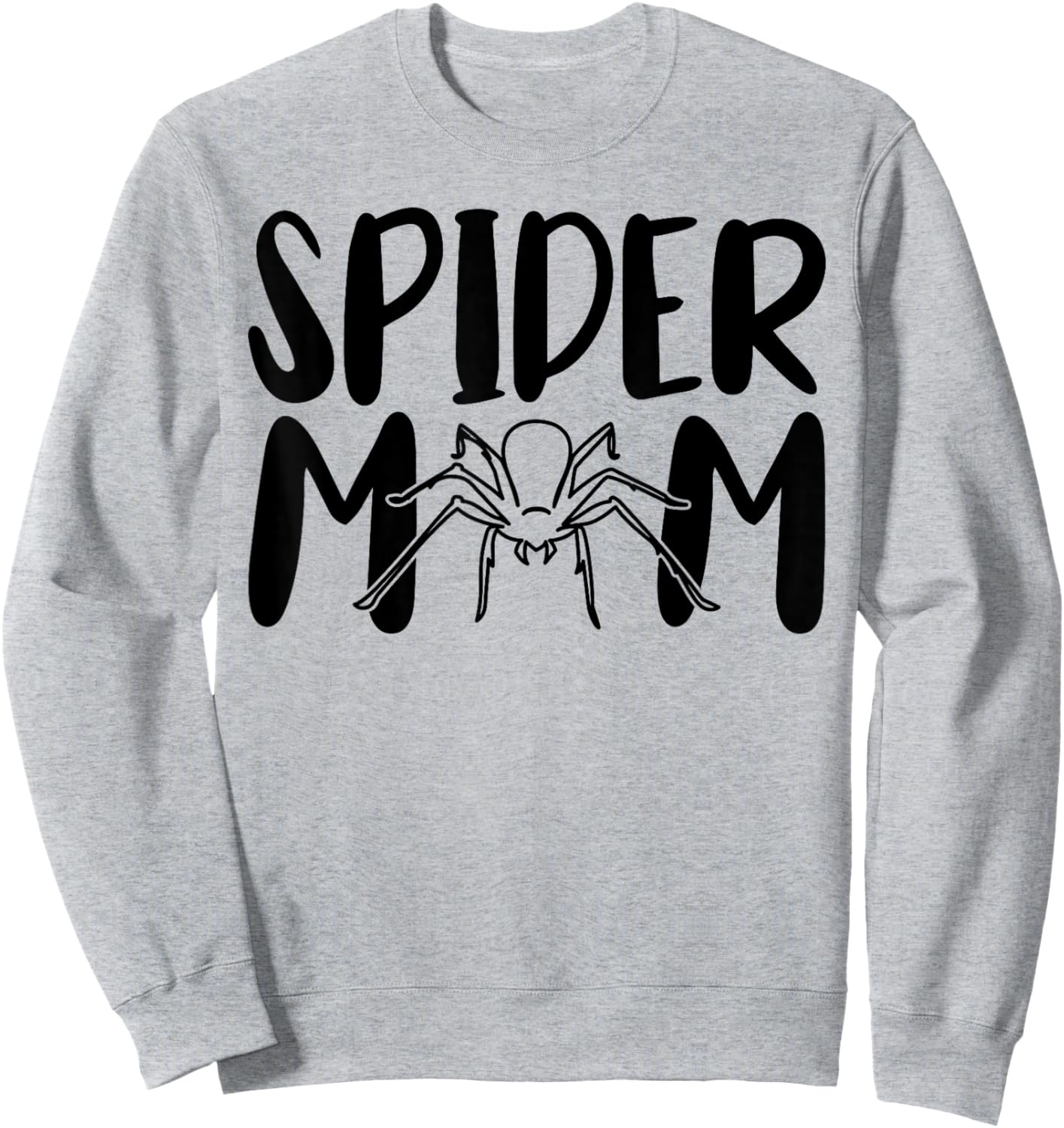 Spider Mom Funny Pet Arachnid Spider Lover Sweatshirt - Sweatshirt | Ash