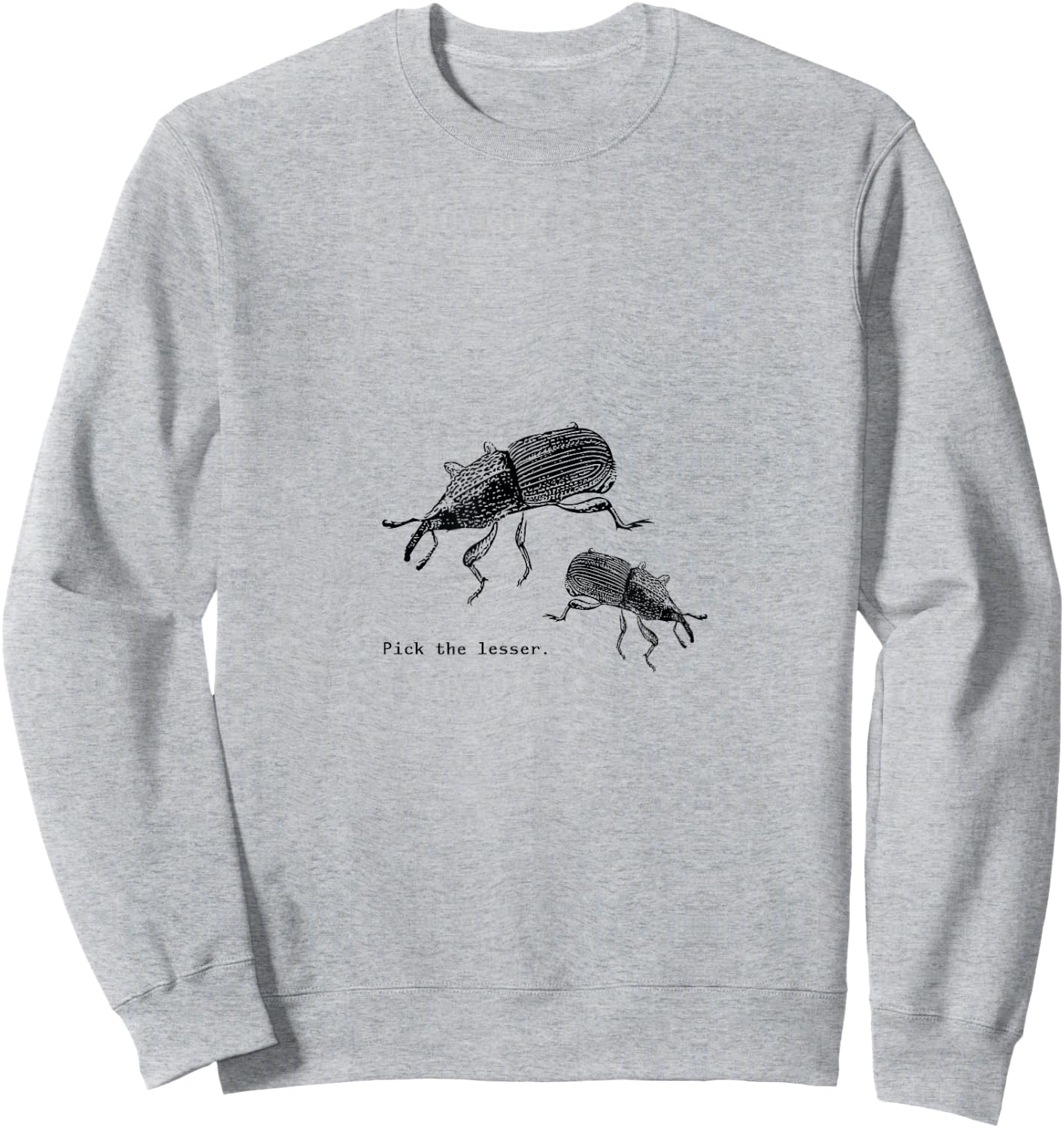 Surprise Designs Two Weevils -Adults Grey Sweatshirt - Sweatshirt | Ash