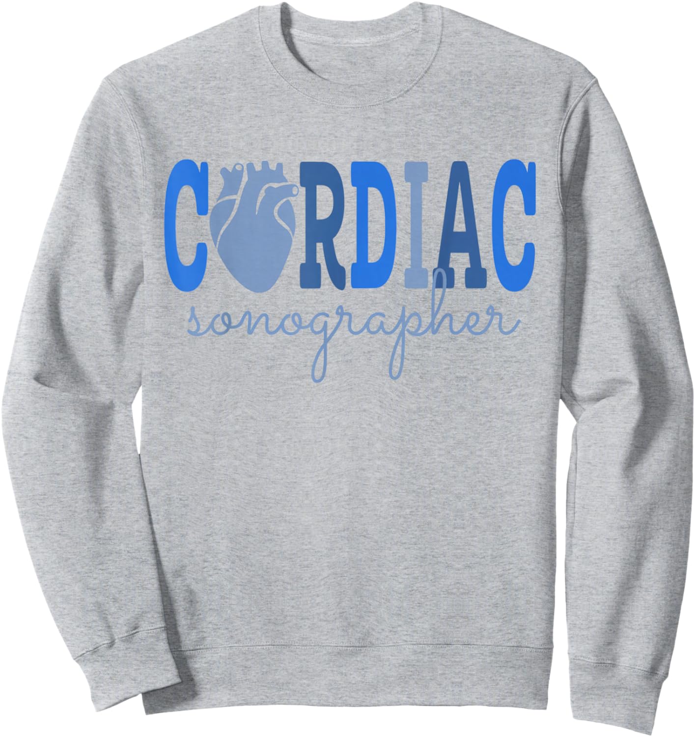 Cardiac Sonographer Cardiovascular Sono Tech Ultrasound Tech Sweatshirt - Sweatshirt | Ash