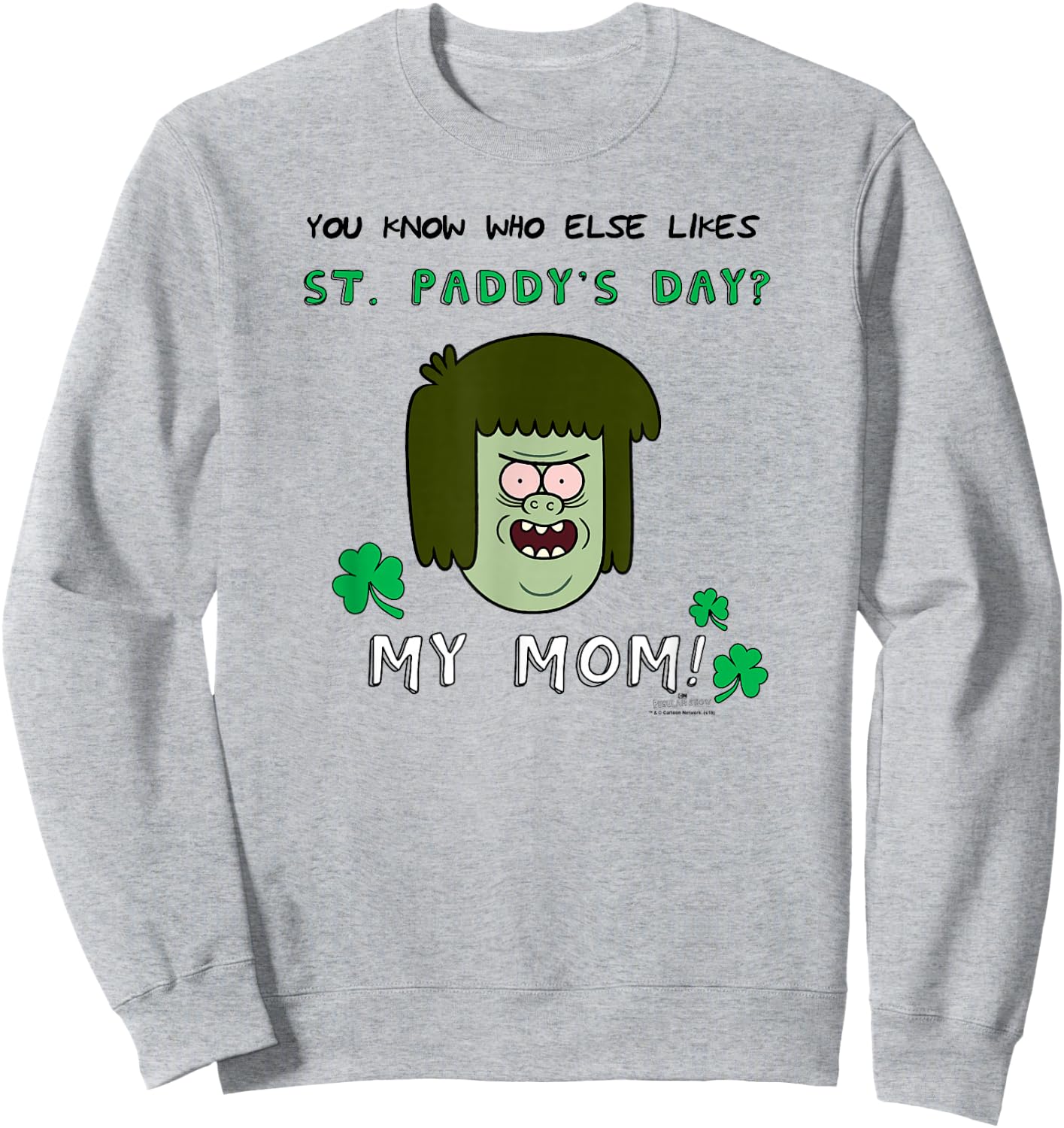 Regular Show Muscle Man My Mom Sweatshirt - Sweatshirt | Ash