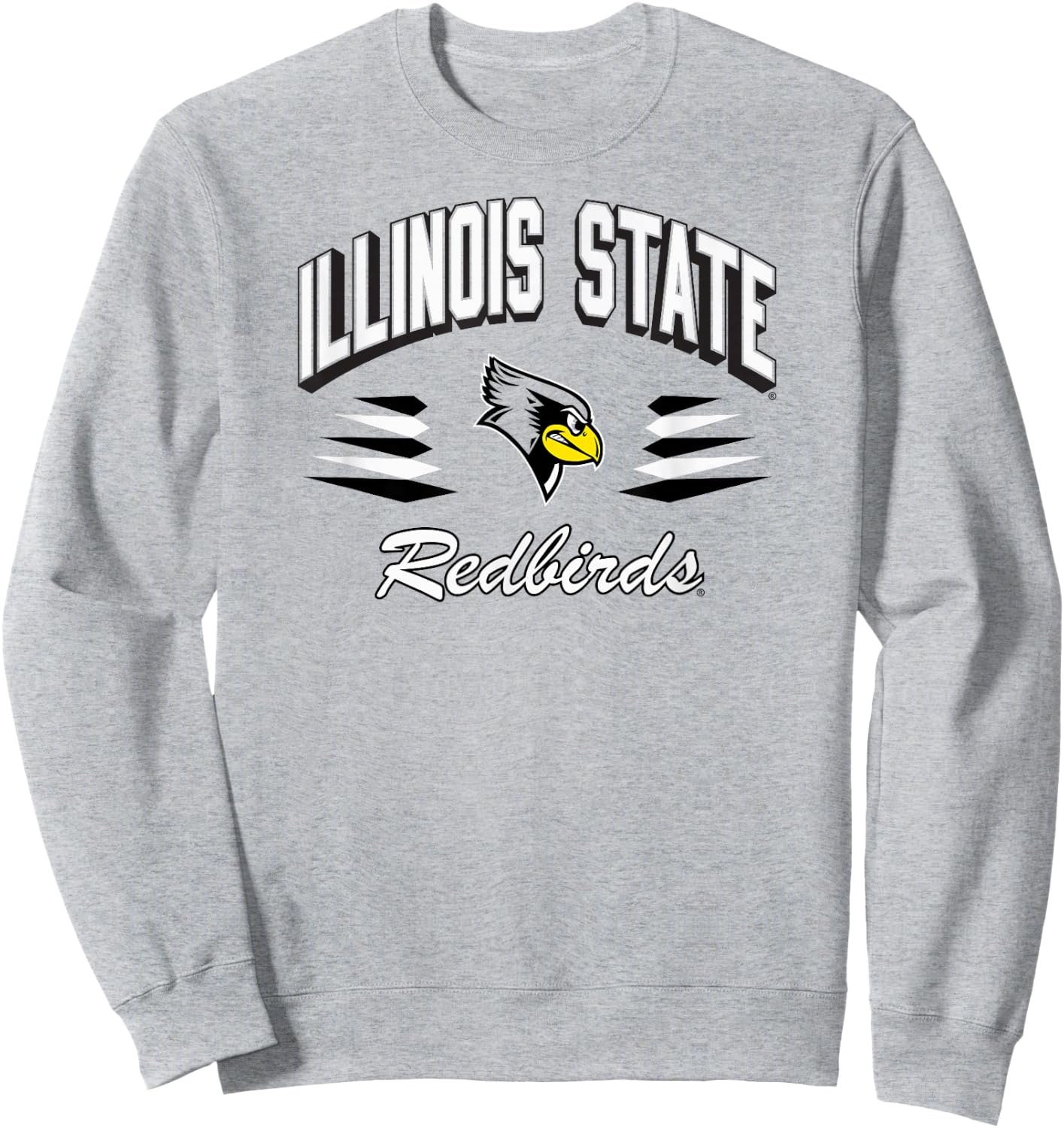 Illinois State Redbirds Retro Diamond Red Sweatshirt - Sweatshirt | Ash