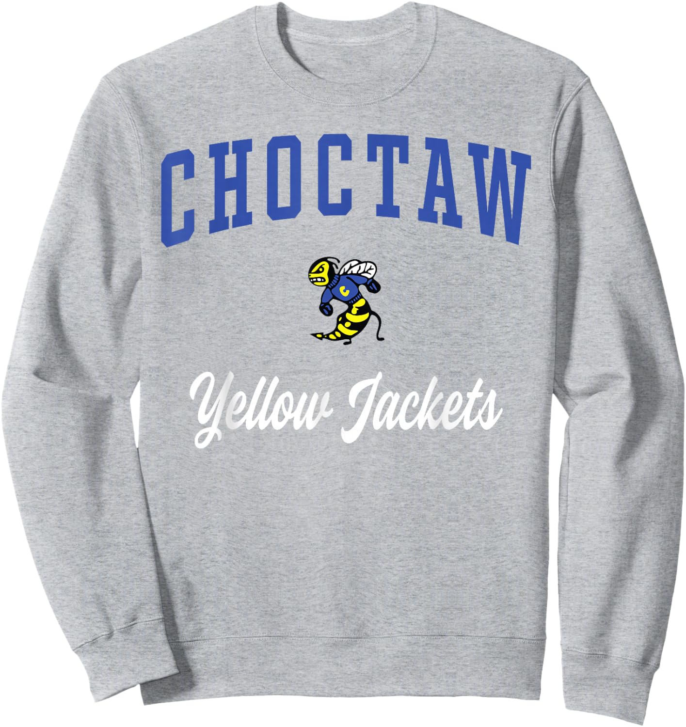 Choctaw High School Yellow Jackets Sweatshirt - Sweatshirt | Ash