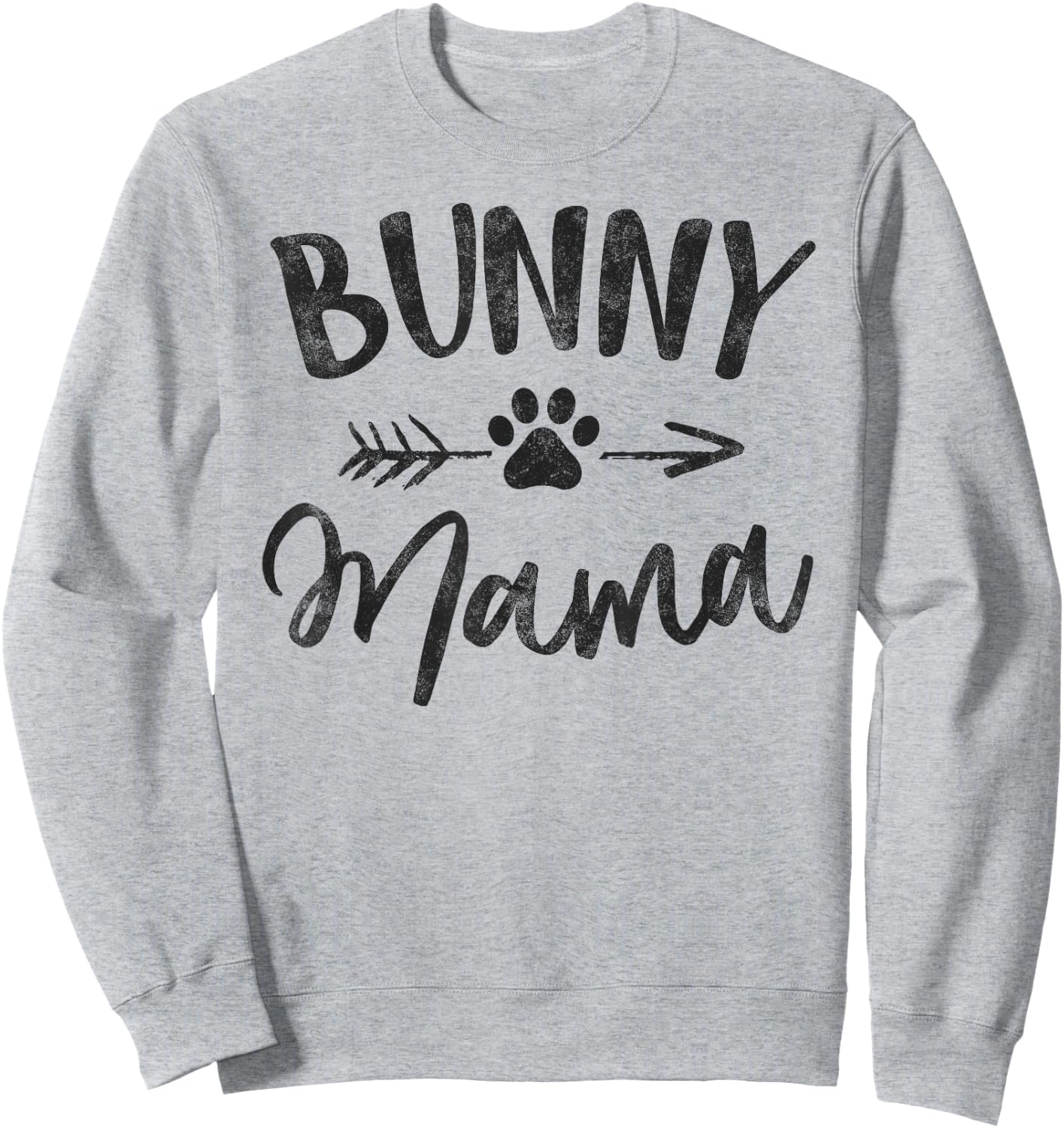 Bunny Mama Animal Lovers Pet Owner Gifts Rabbit Mom Sweatshirt - Sweatshirt | Ash