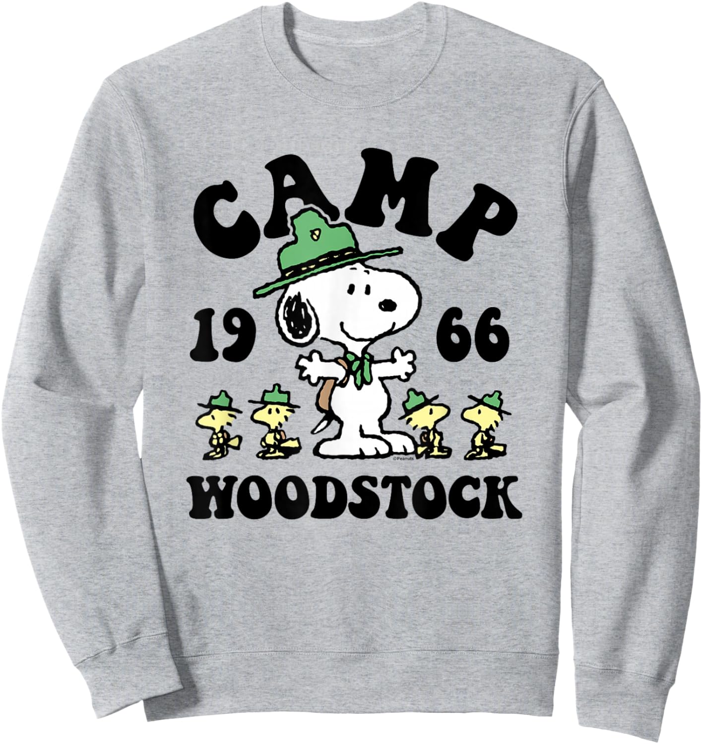 Peanuts - Camp Woodstock Sweatshirt - Sweatshirt | Ash