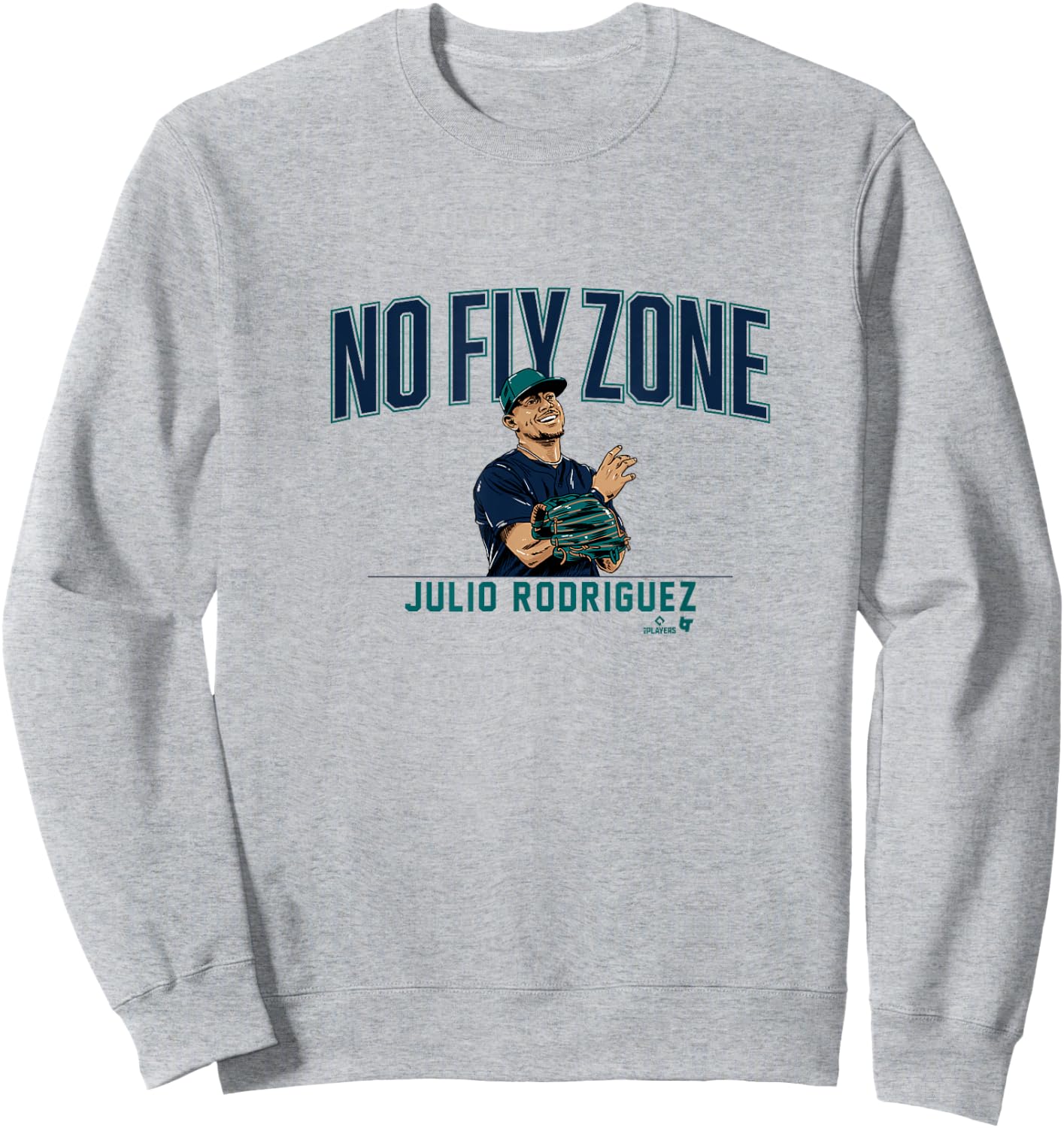 Julio Rodriguez - No Fly Zone - Seattle Baseball Sweatshirt - Sweatshirt | Ash