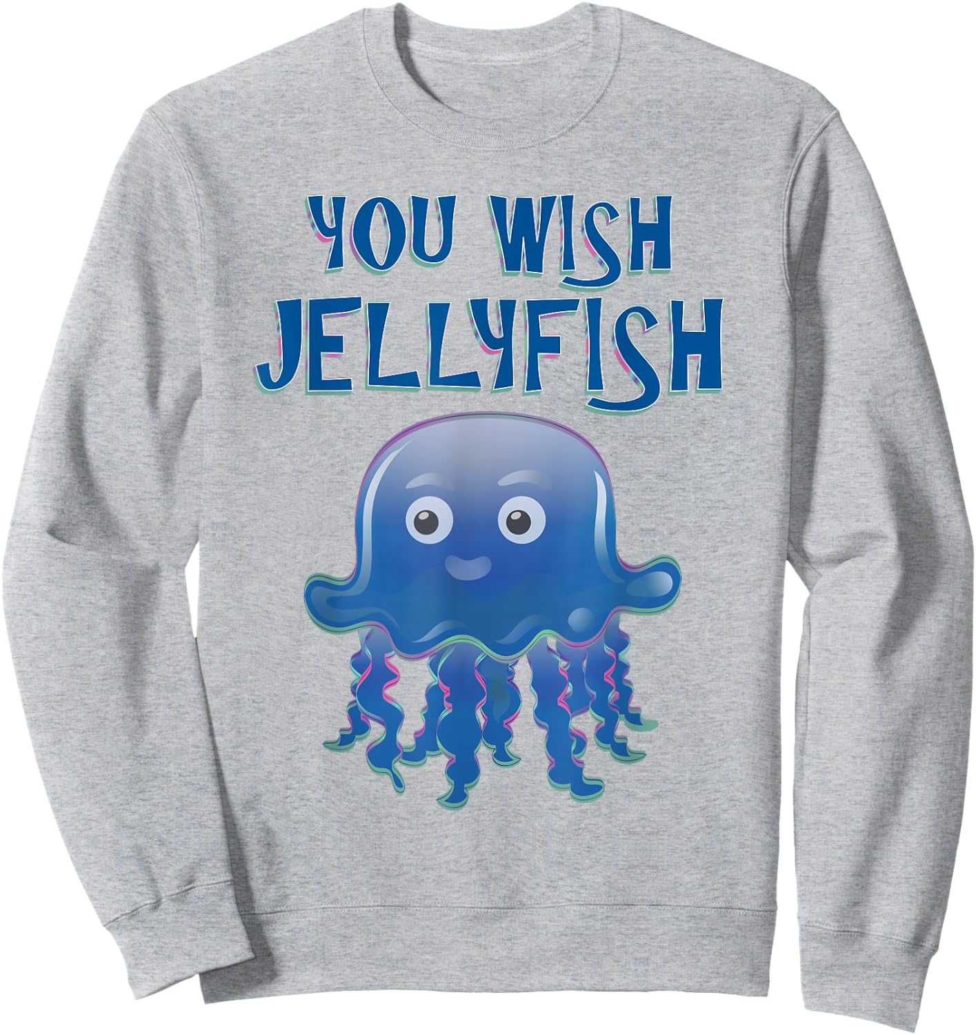Cute Jellyfish Gift Ocean Creature Girls Boys Sweatshirt - Sweatshirt | Ash