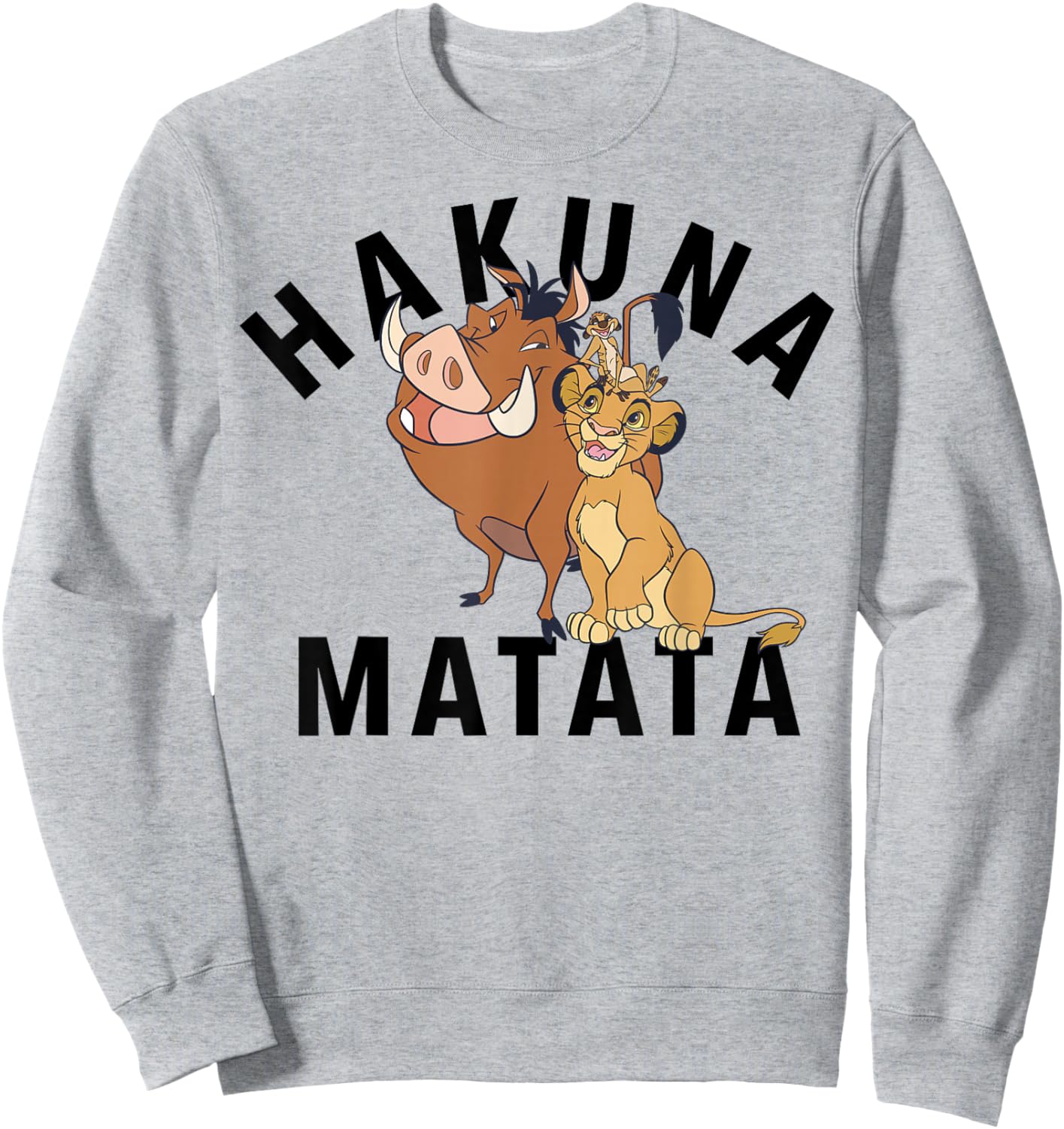Disney The Lion King Hakuna Matata Friends Sweatshirt - Sweatshirt | Ash