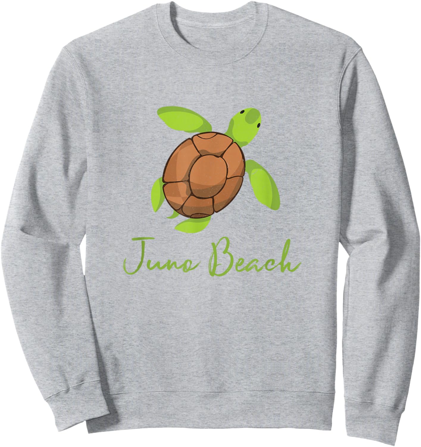 Juno Beach Florida Coastal Wildlife Loggerhead Turtle Sweatshirt - Sweatshirt | Ash