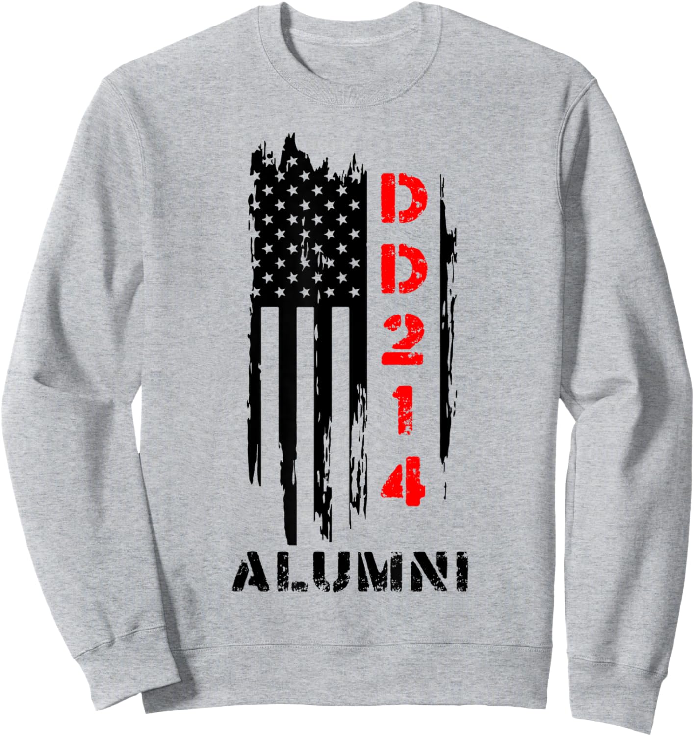 US DD214 United States Air Proud Alumni Elite Veteran Sweatshirt - Sweatshirt | Ash