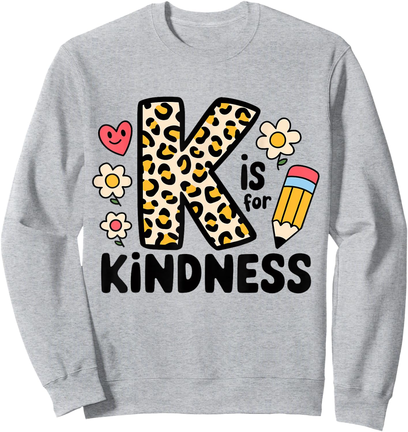 Unity Day Design Kindness Orange Teacher Kids Be Kind Sweatshirt - Sweatshirt | Ash