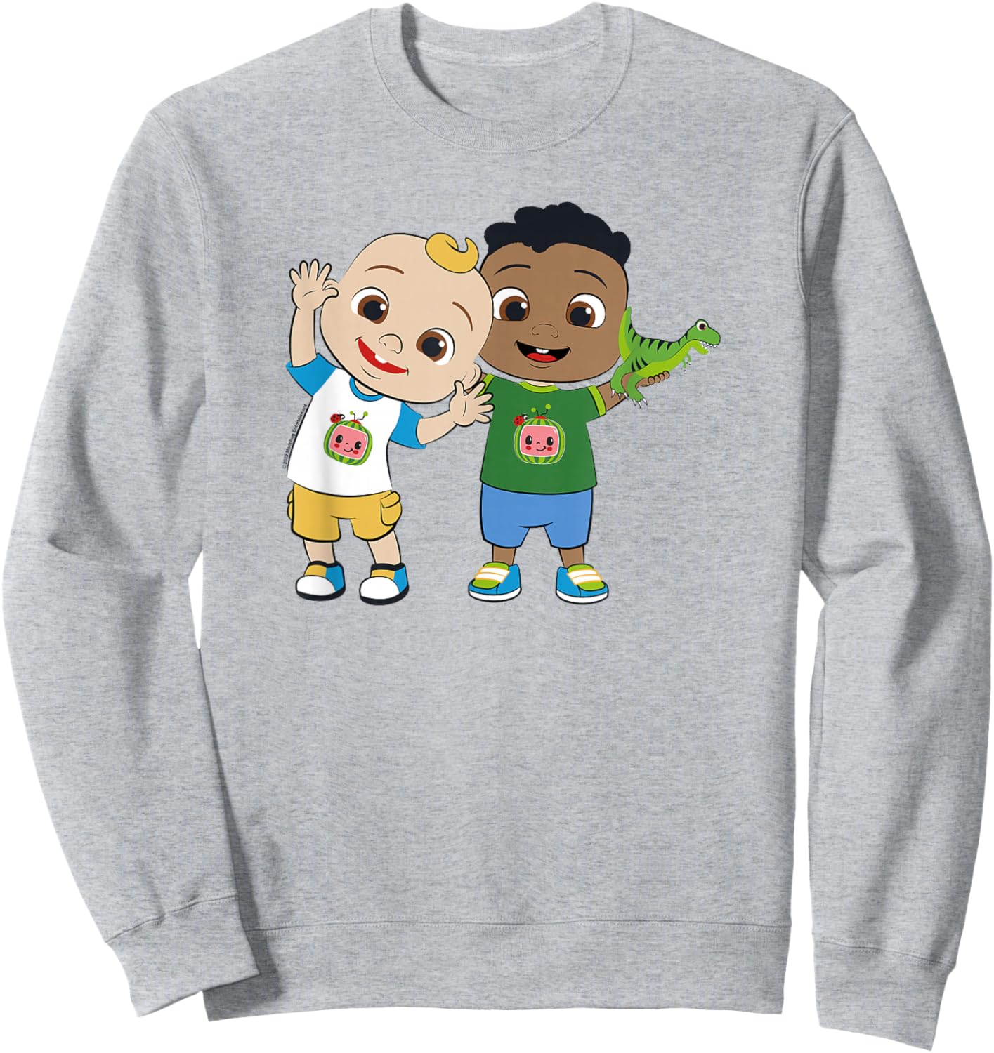 CoComelon Classic Dancing Centered Friends Small Sweatshirt - Sweatshirt | Ash